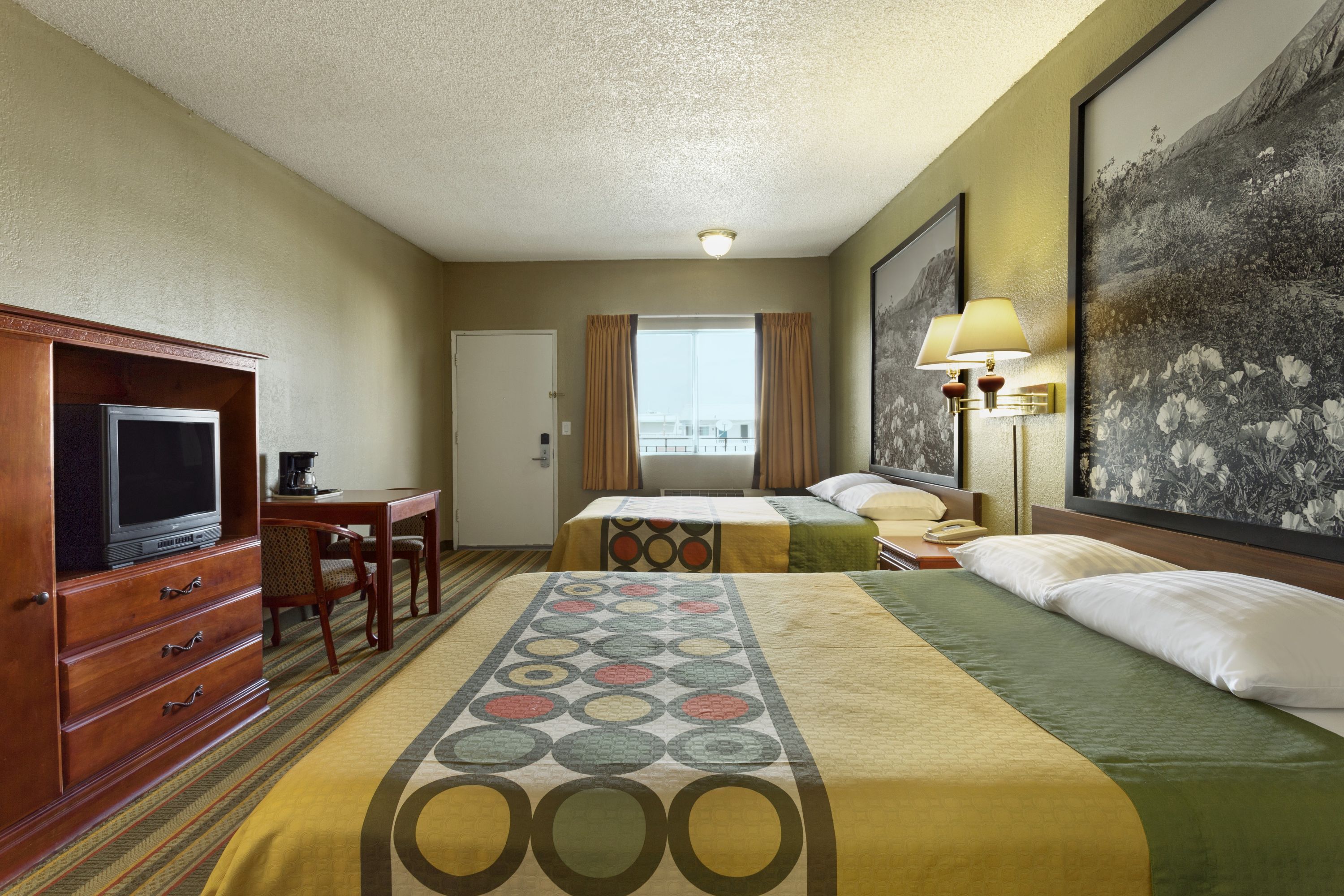 Guest room at the Super 8 by Wyndham Ridgecrest in Ridgecrest, California