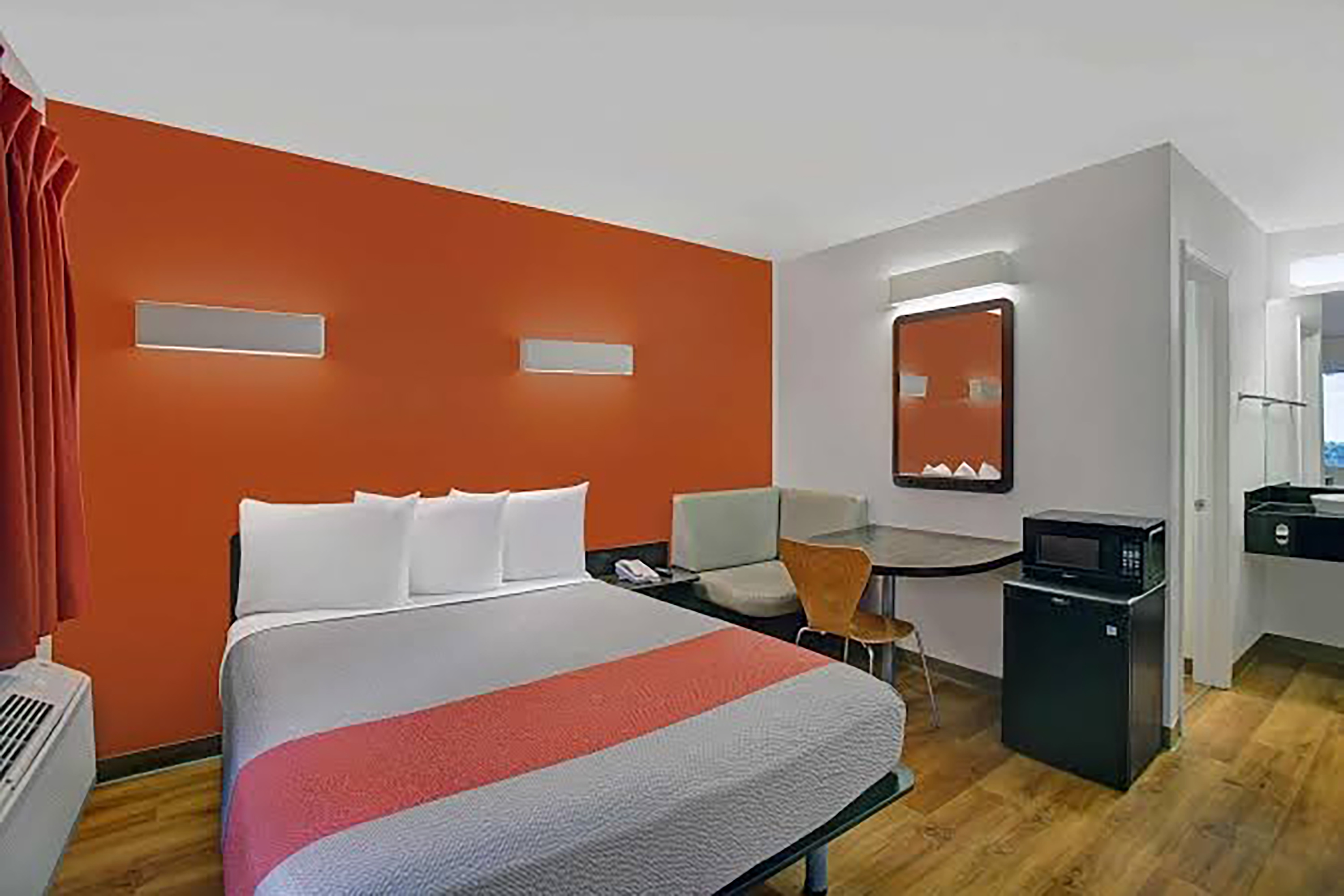 Guest room at the Super 8 by Wyndham Santa Clara in Santa Clara, California