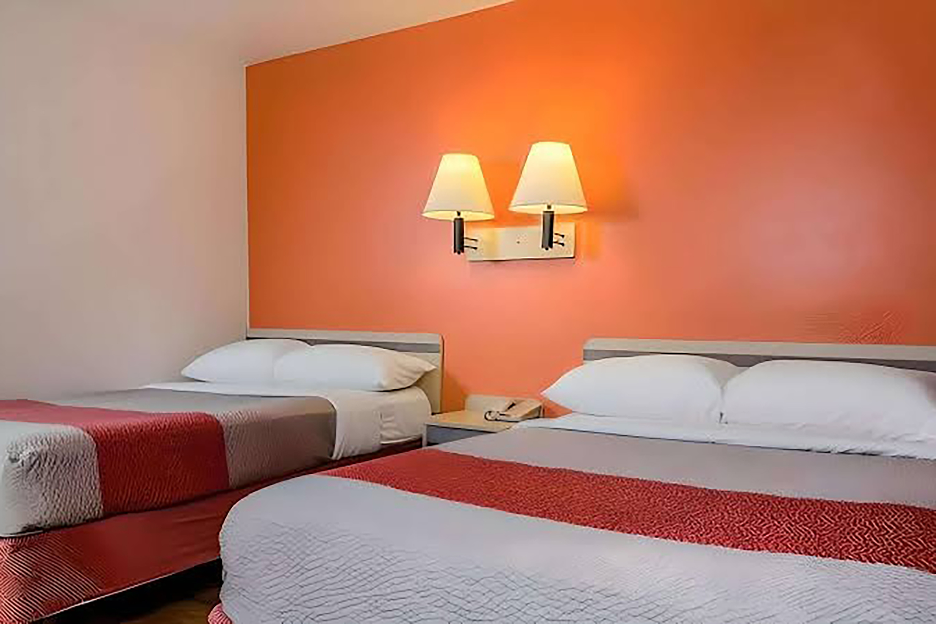 Guest room at the Super 8 by Wyndham Turlock in Turlock, California