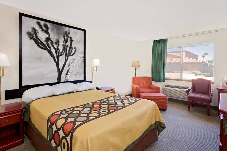 Guest room at the Super 8 Yucca Val/Joshua Tree Nat Pk Area in Yucca Valley, California