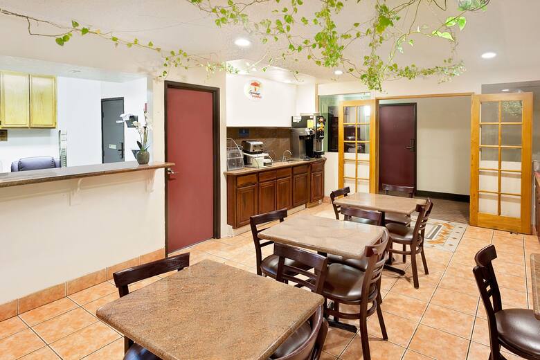 Super 8 Yucca Val/Joshua Tree Nat Pk Area hotel lobby in Yucca Valley, California