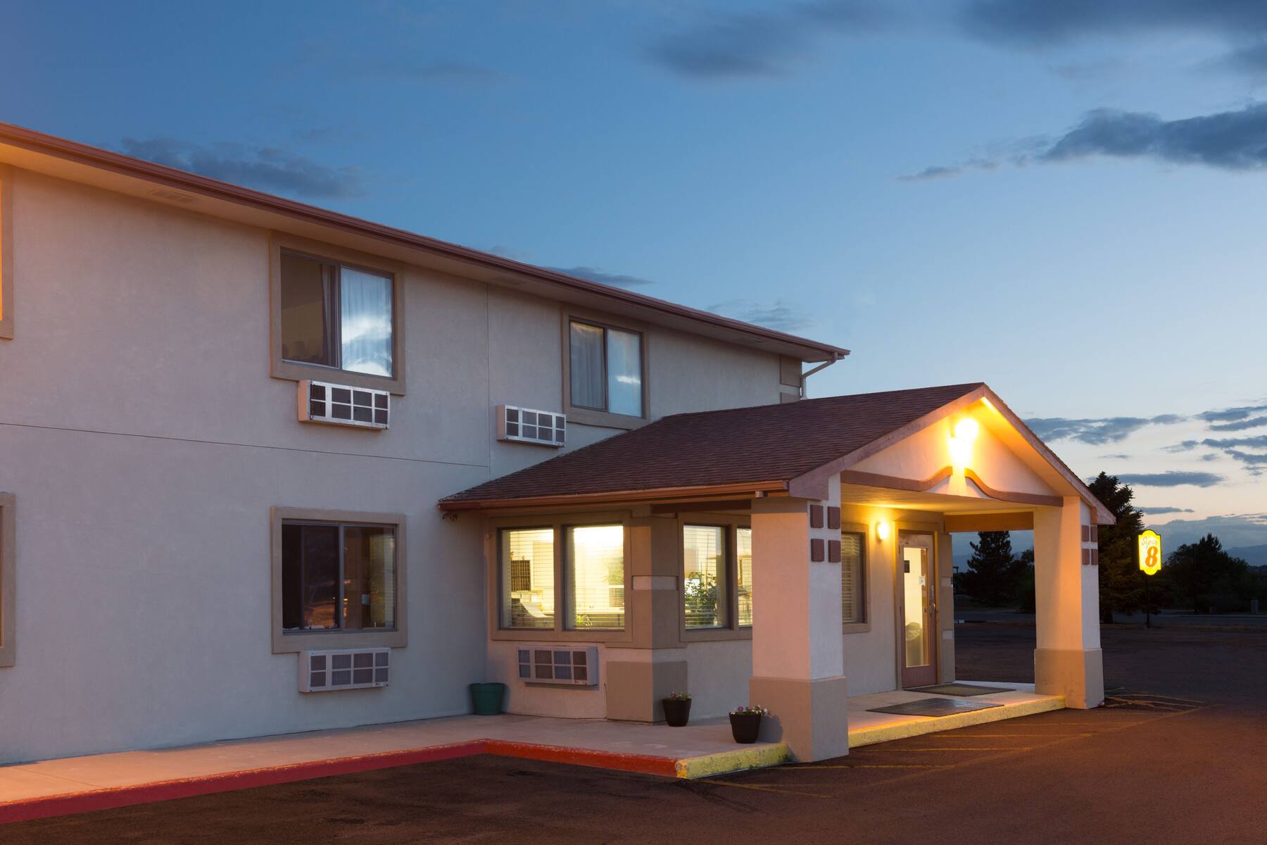 Exterior of Super 8 Brighton hotel in Brighton, Colorado Exterior of Super 8 Brighton hotel in Brighton, Colorado
