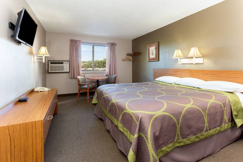 Guest room at the Super 8 Cos/Hwy. 24 E/PAFB Area in Colorado Springs, Colorado