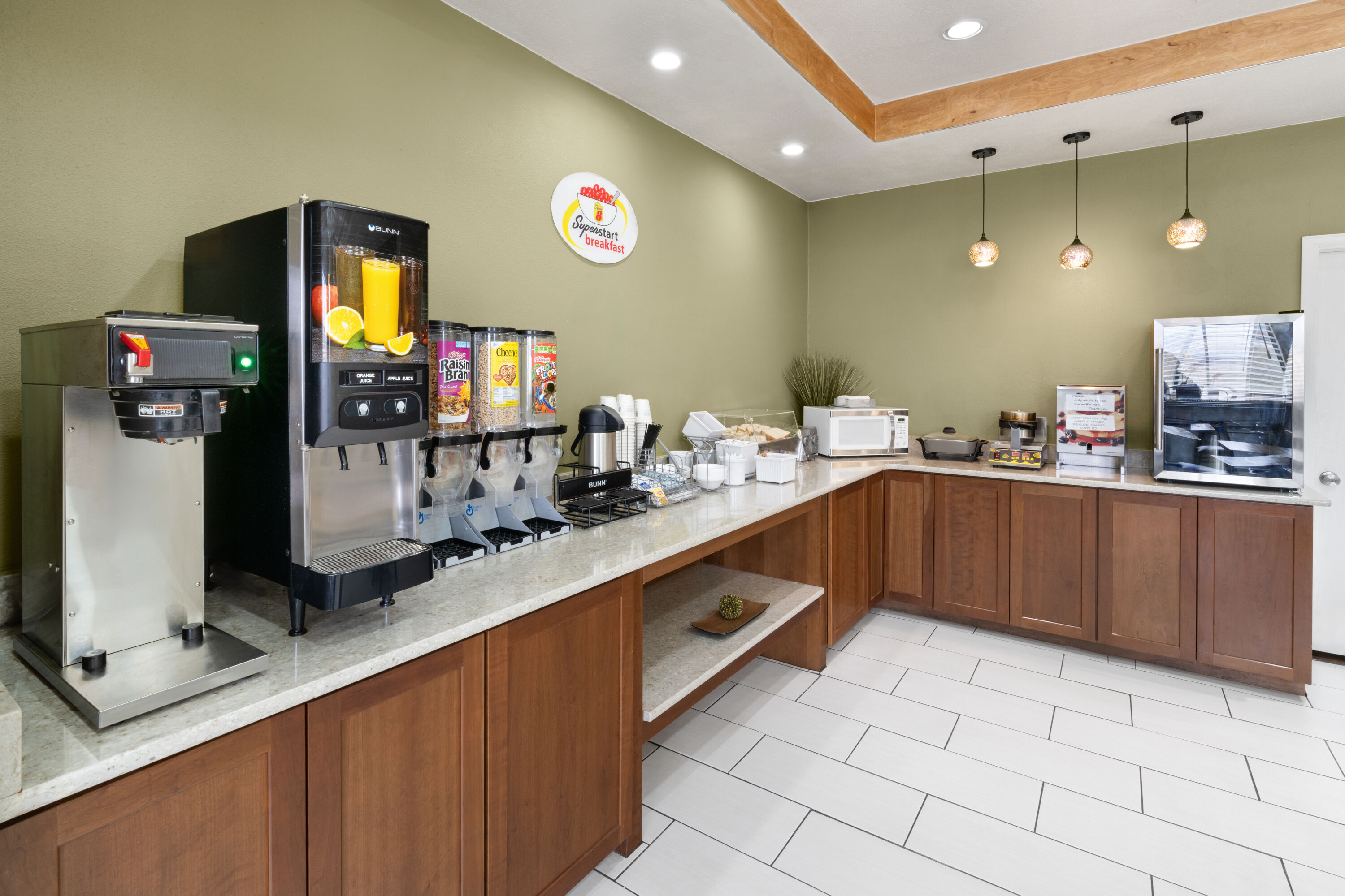 Free breakfast at Super 8 by Wyndham Colo. Sprs. Garden Of The Gods in Colorado Springs, Colorado