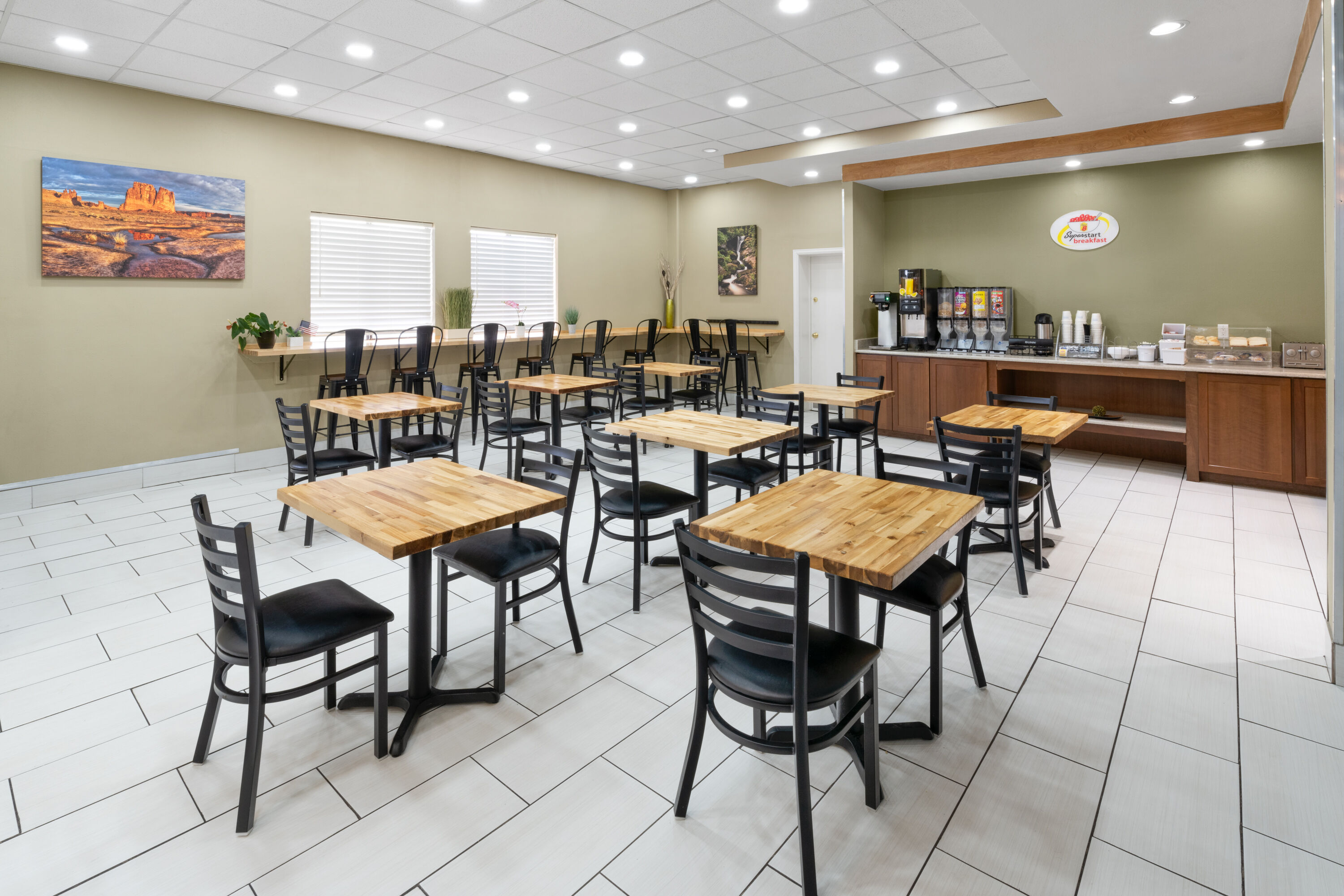 Free breakfast at Super 8 by Wyndham Colo. Sprs. Garden Of The Gods in Colorado Springs, Colorado