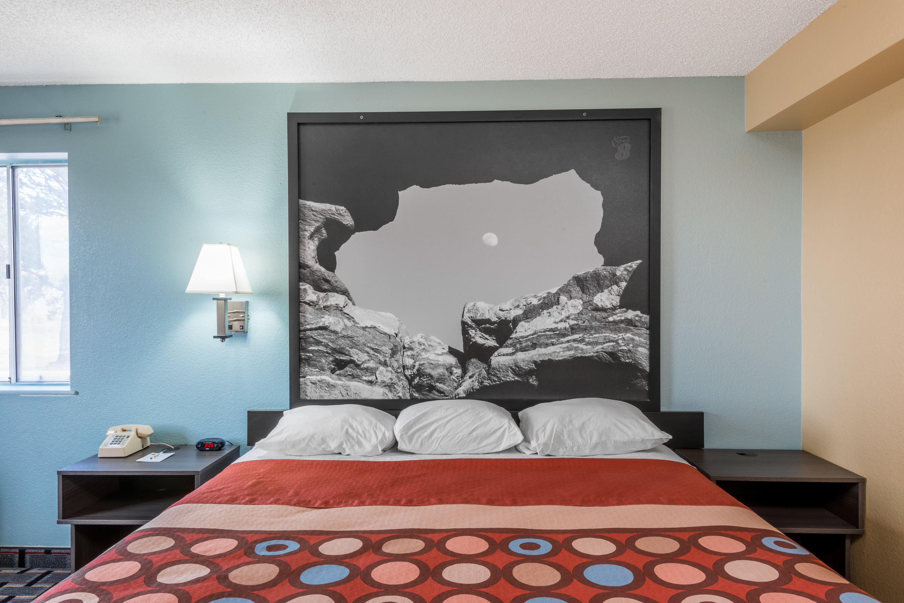 Guest room at the Super 8 by Wyndham Henderson North East Denver in Henderson, Colorado