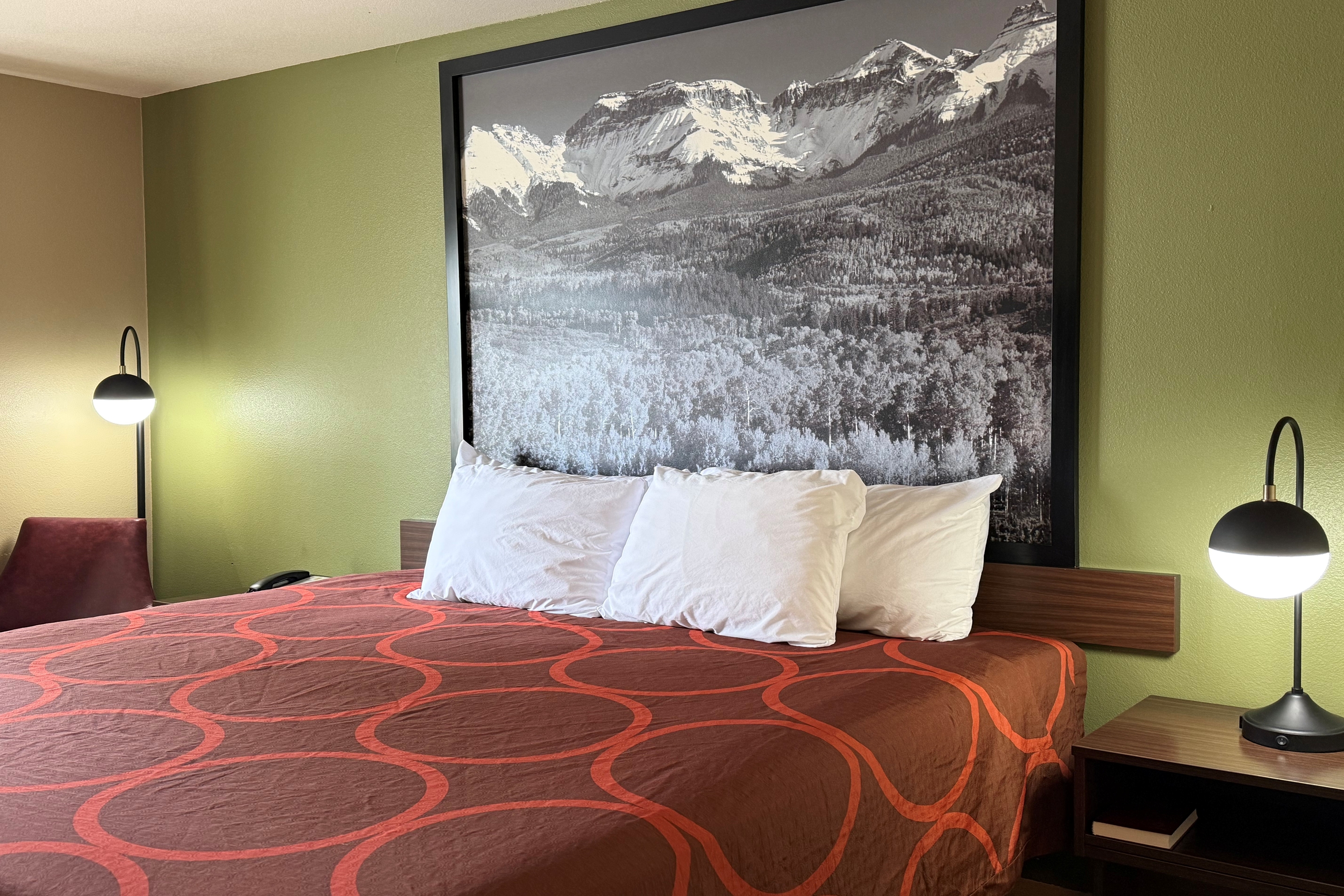 Guest room at the Super 8 by Wyndham Kremmling in Kremmling, Colorado