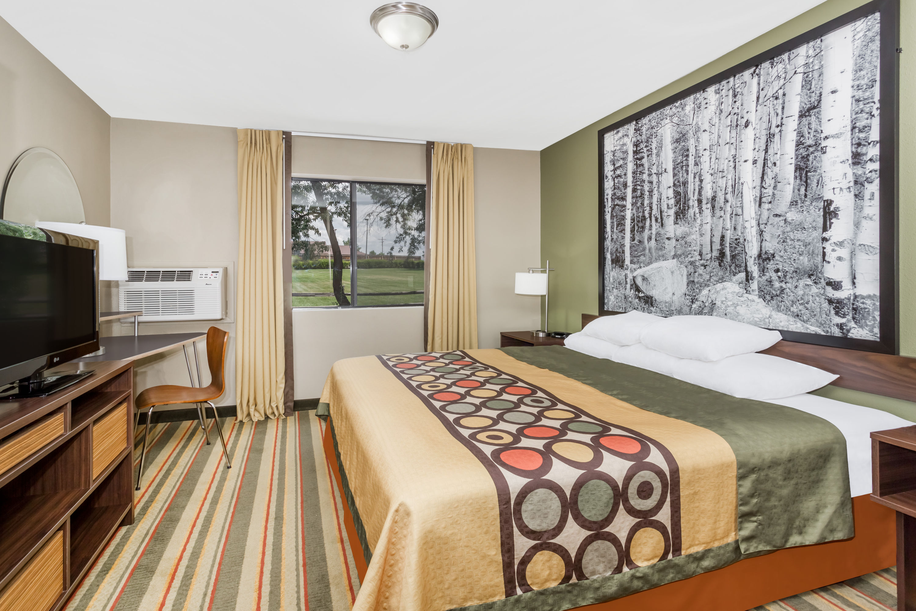 Guest room at the Super 8 by Wyndham Montrose in Montrose, Colorado