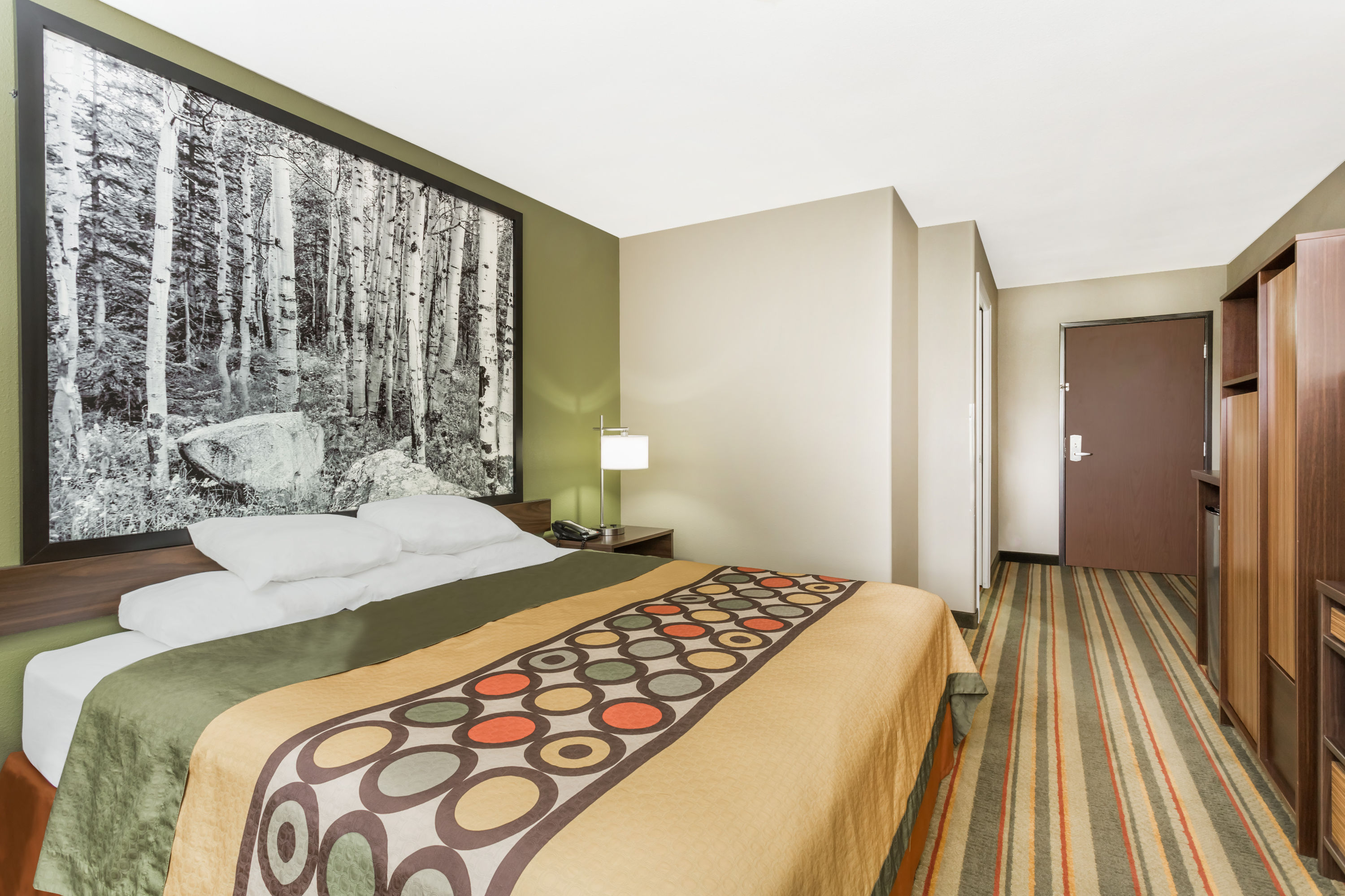 Guest room at the Super 8 by Wyndham Montrose in Montrose, Colorado