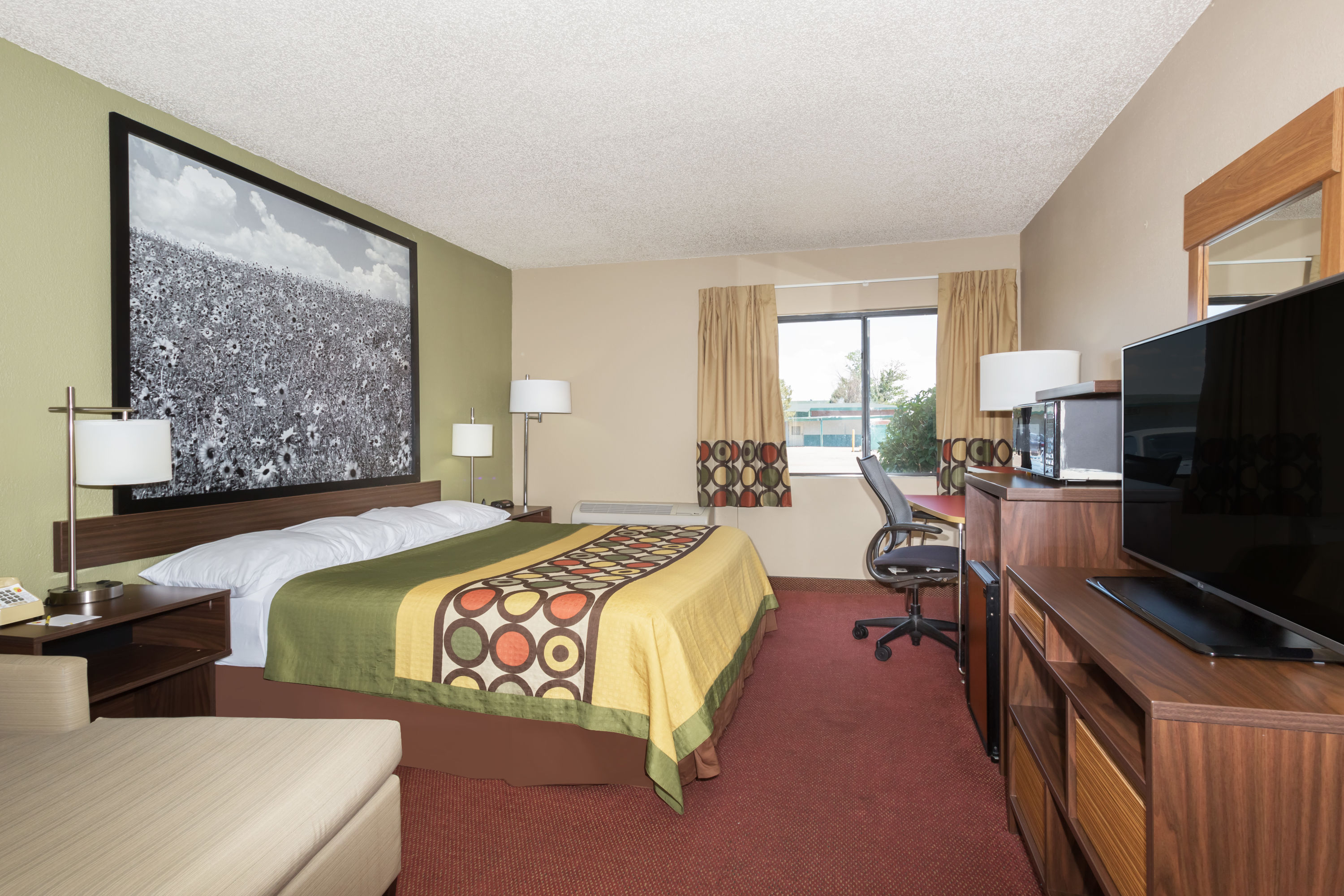 Guest room at the Super 8 by Wyndham Sterling CO in Sterling, Colorado