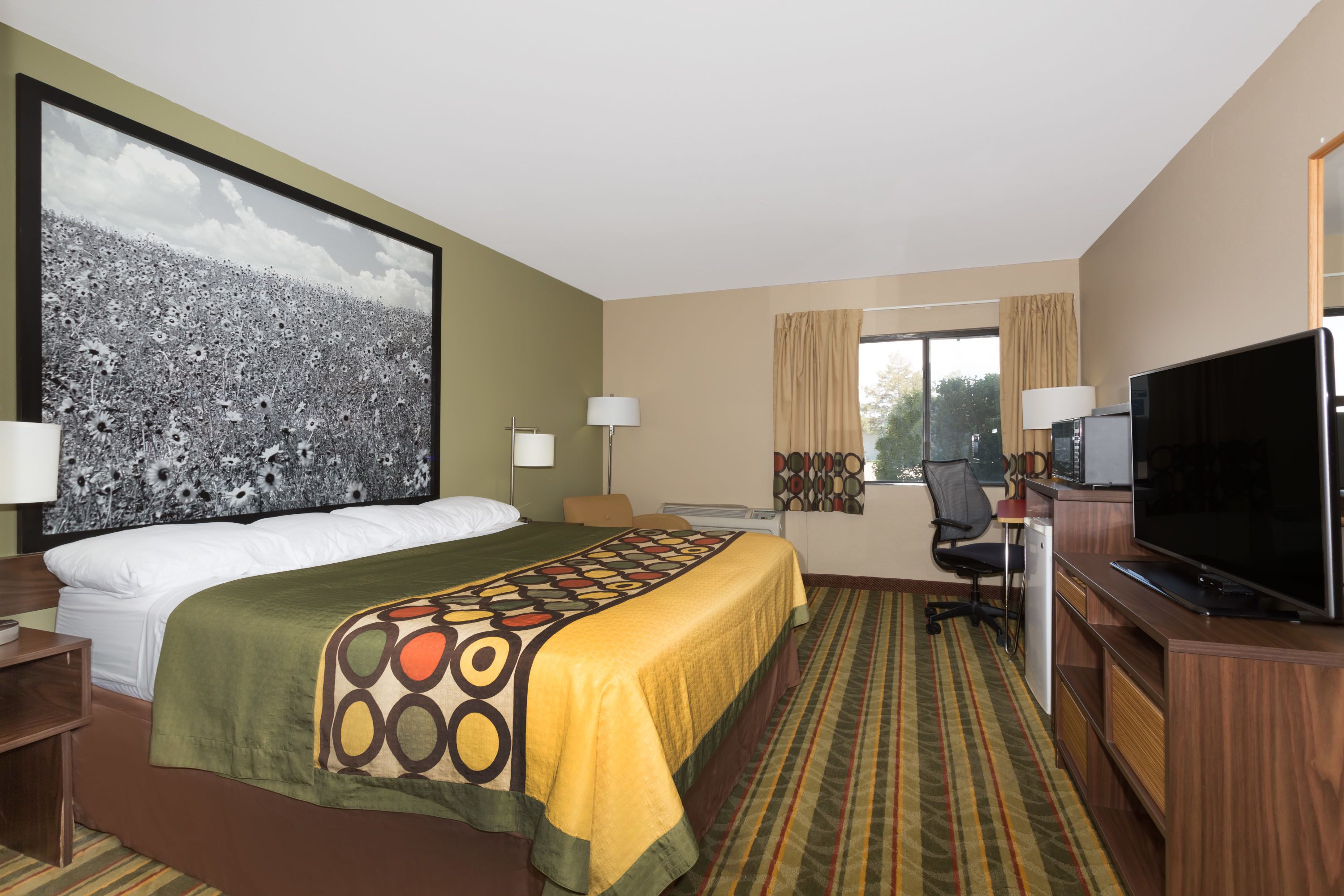 Guest room at the Super 8 by Wyndham Sterling CO in Sterling, Colorado