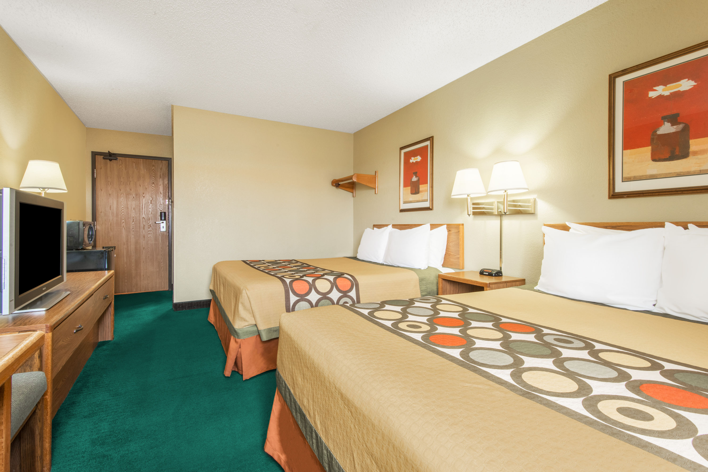Guest room at the Super 8 by Wyndham Trinidad in Trinidad, Colorado