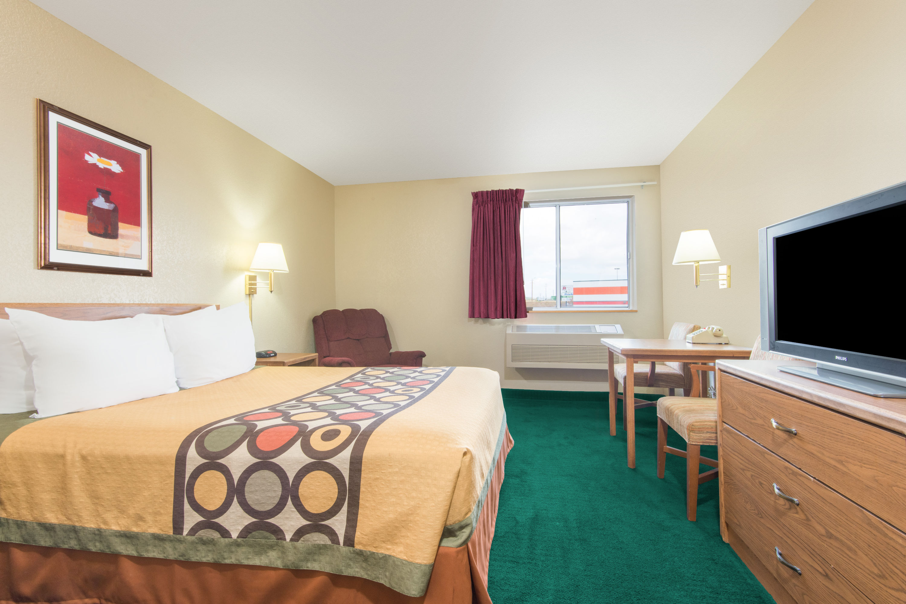 Guest room at the Super 8 by Wyndham Trinidad in Trinidad, Colorado