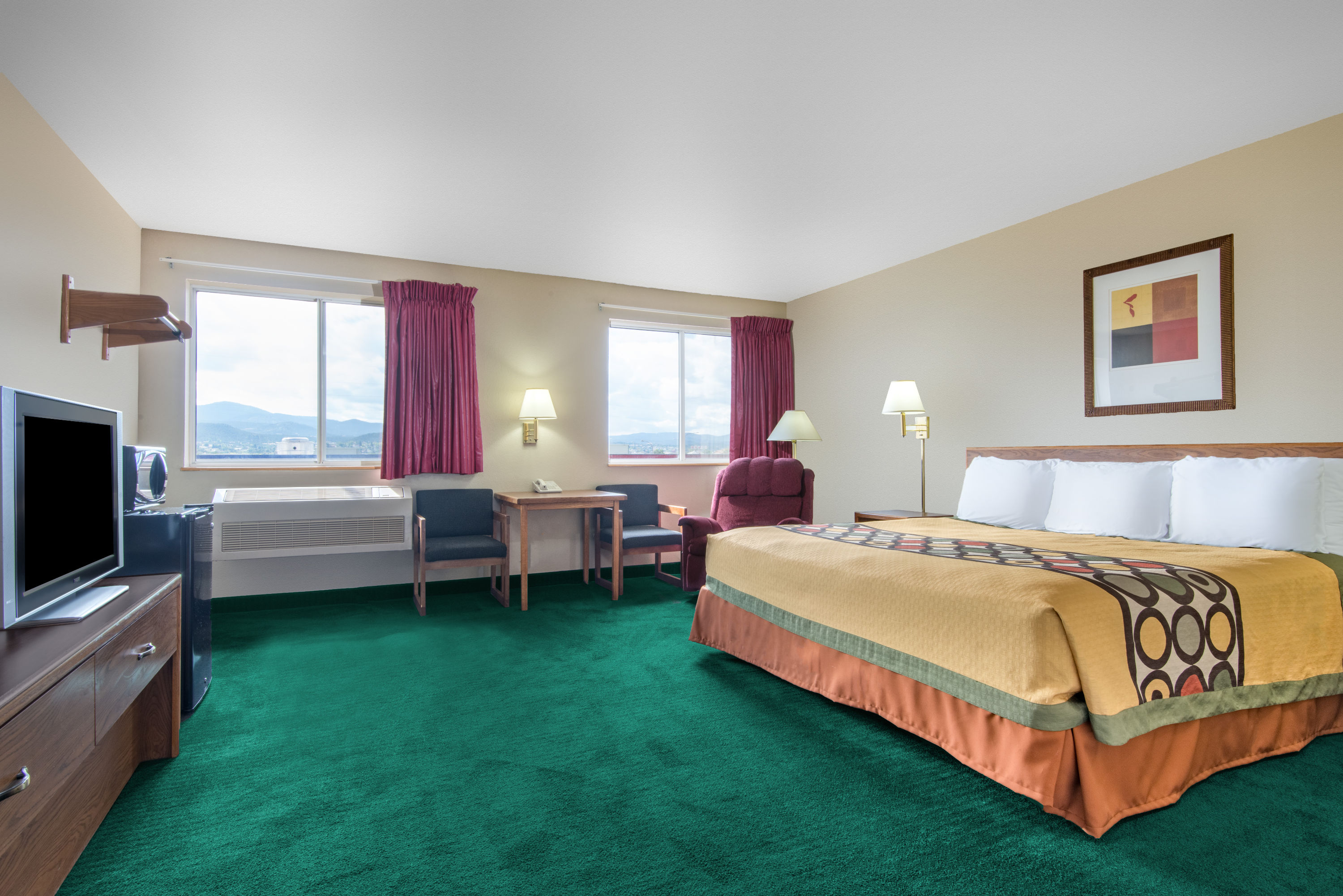 Guest room at the Super 8 by Wyndham Trinidad in Trinidad, Colorado