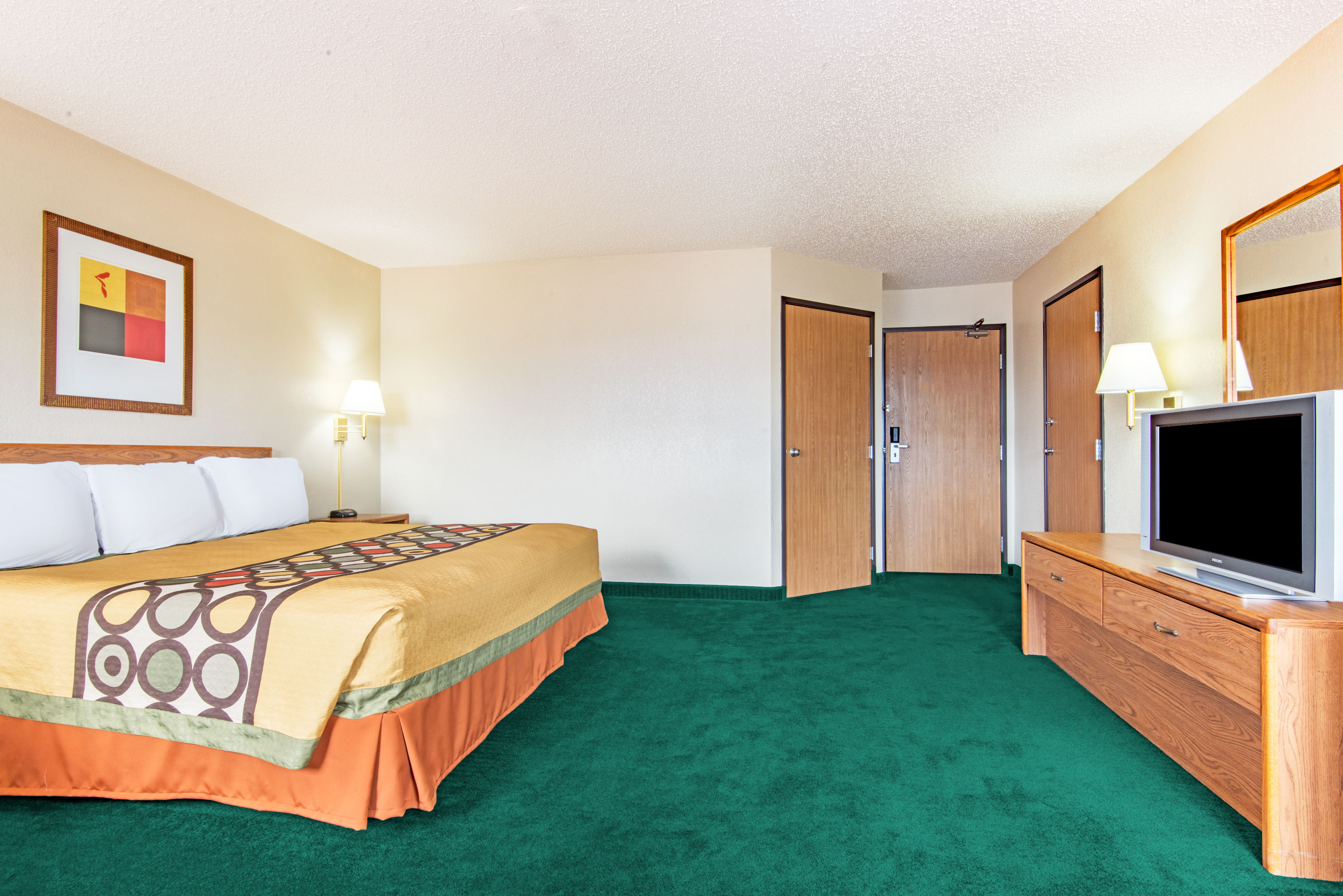 Guest room at the Super 8 by Wyndham Trinidad in Trinidad, Colorado