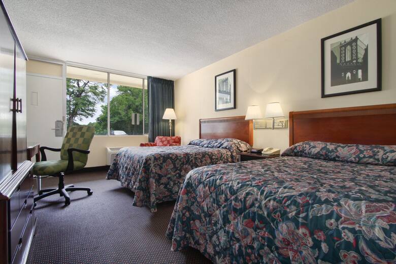 Guest room at the Super 8 Dover in Dover, Delaware