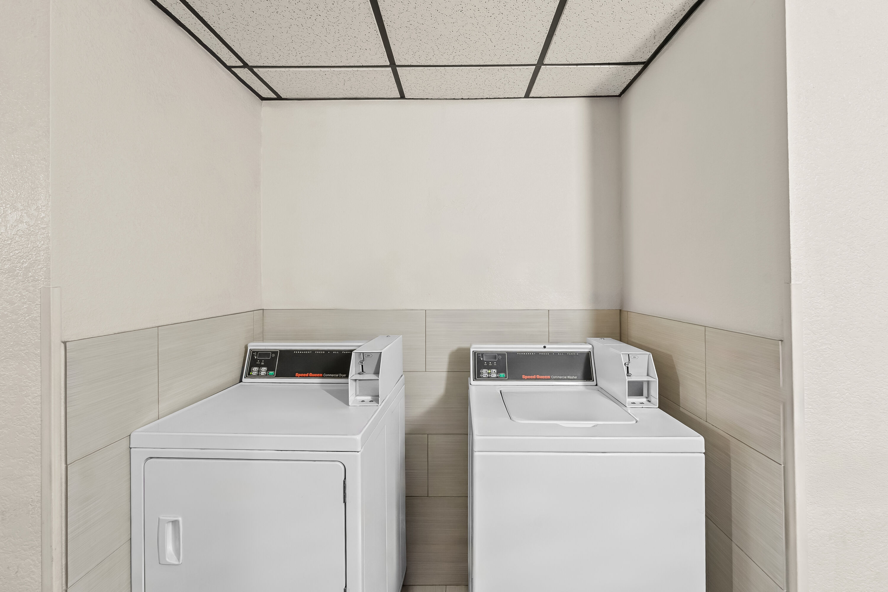 Laundry facilities at Super 8 by Wyndham New Castle in New Castle, Delaware