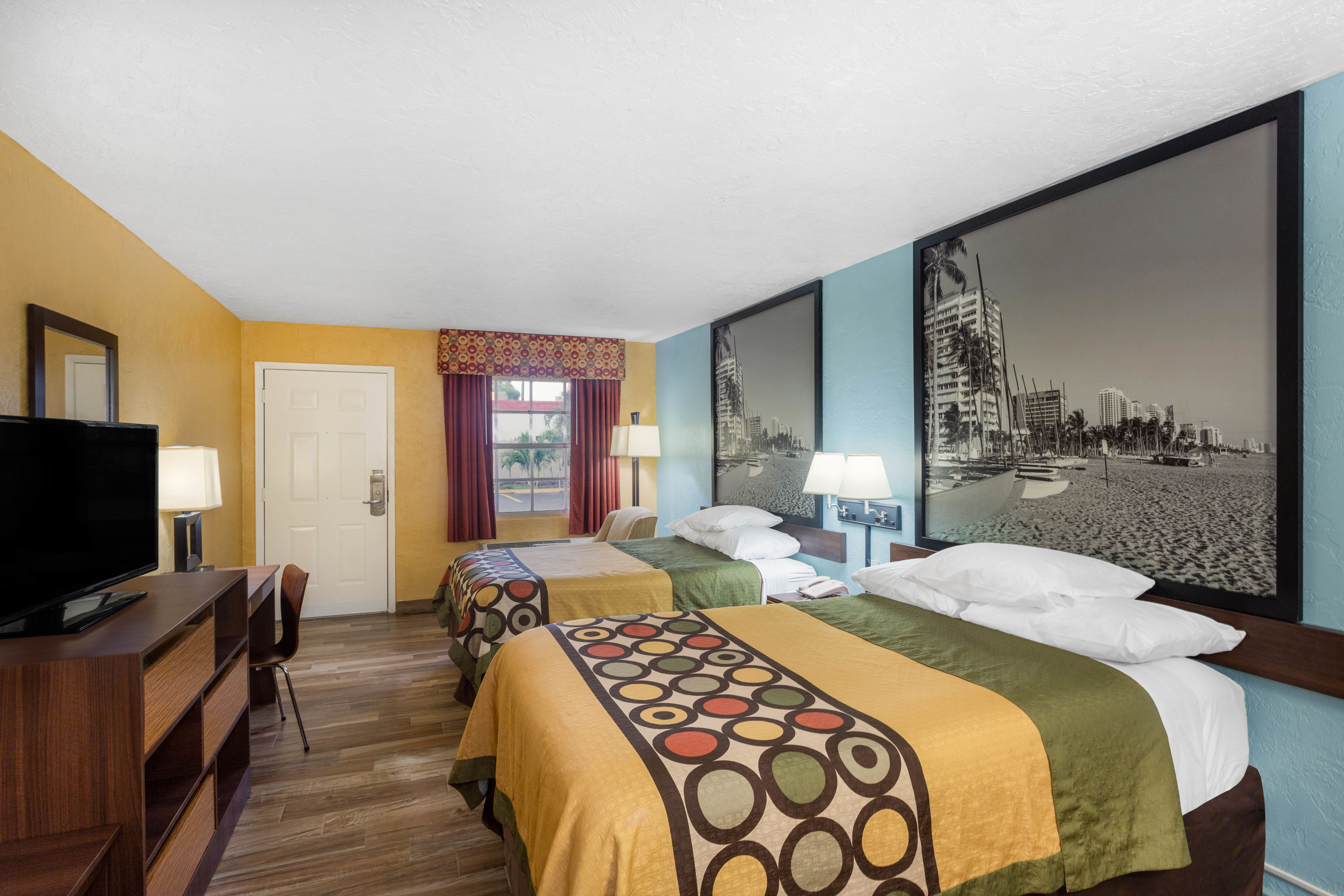 Guest room at the Super 8 by Wyndham Bradenton Sarasota Area in Bradenton, Florida