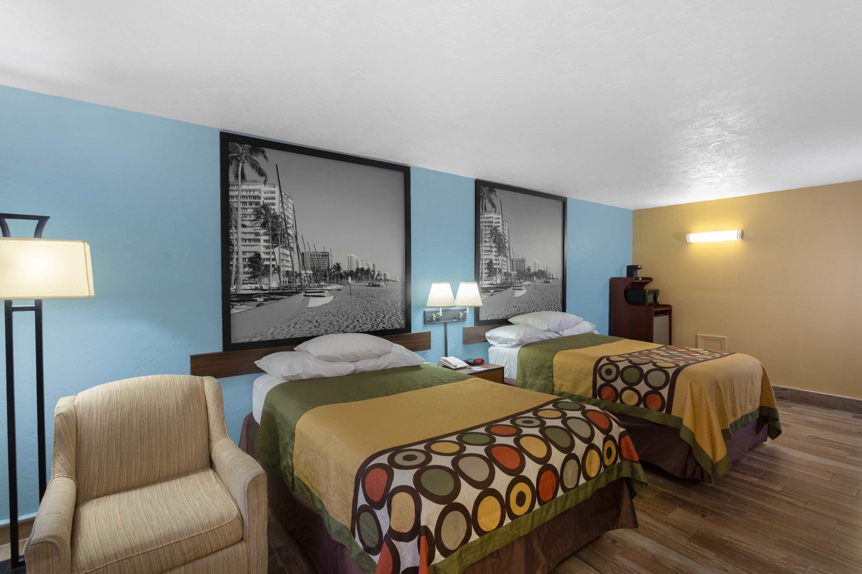 Guest room at the Super 8 by Wyndham Bradenton Sarasota Area in Bradenton, Florida