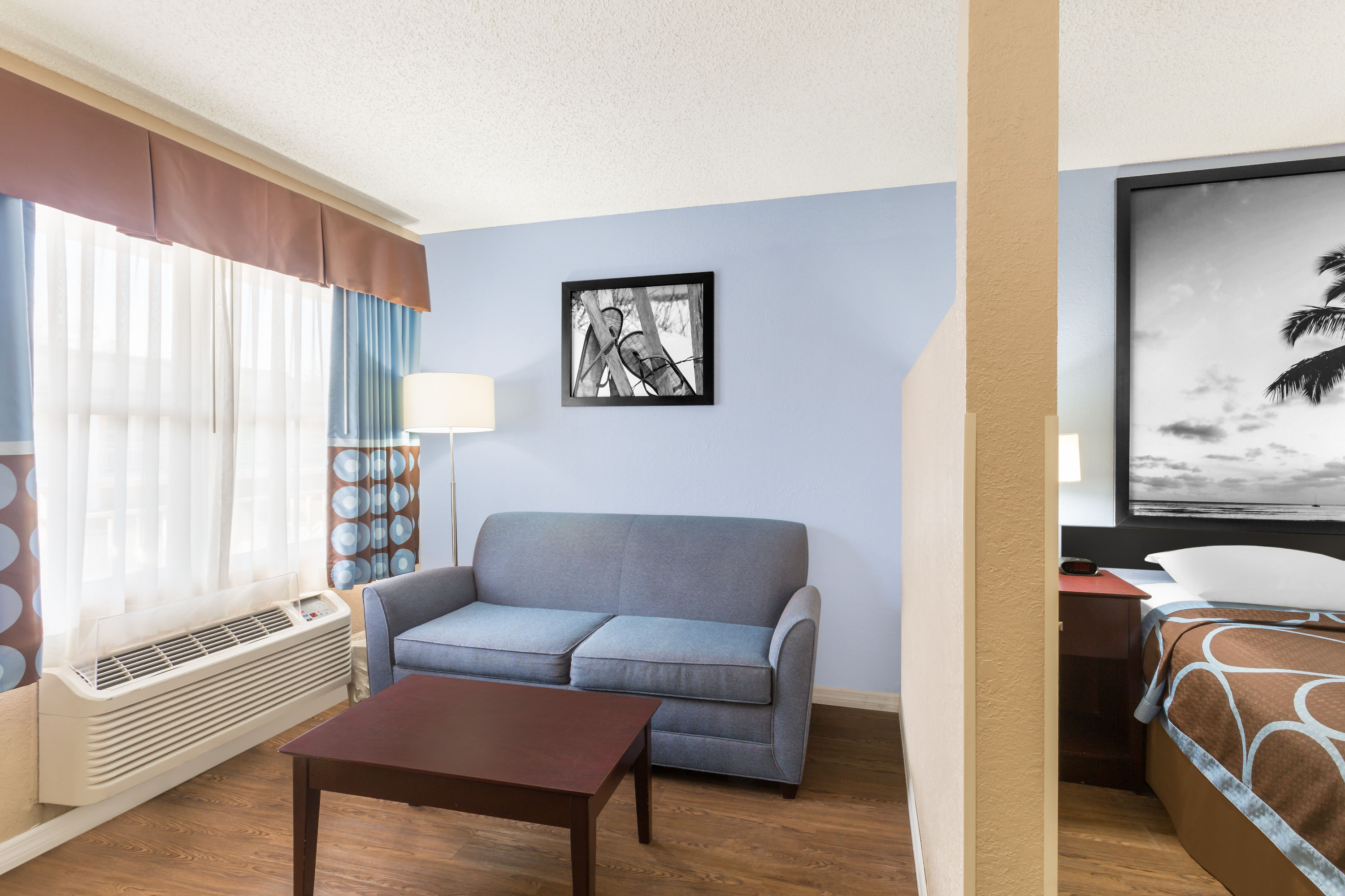 Guest room at the Super 8 by Wyndham Ellenton Bradenton Area in Ellenton, Florida