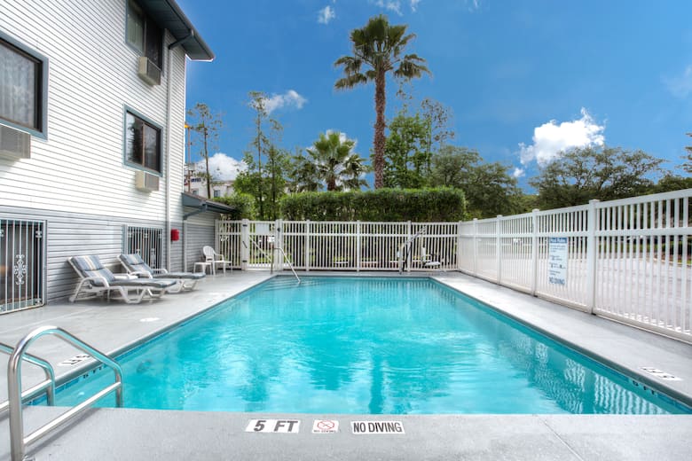 Pool at the Super 8 Gainesville in Gainesville, Florida