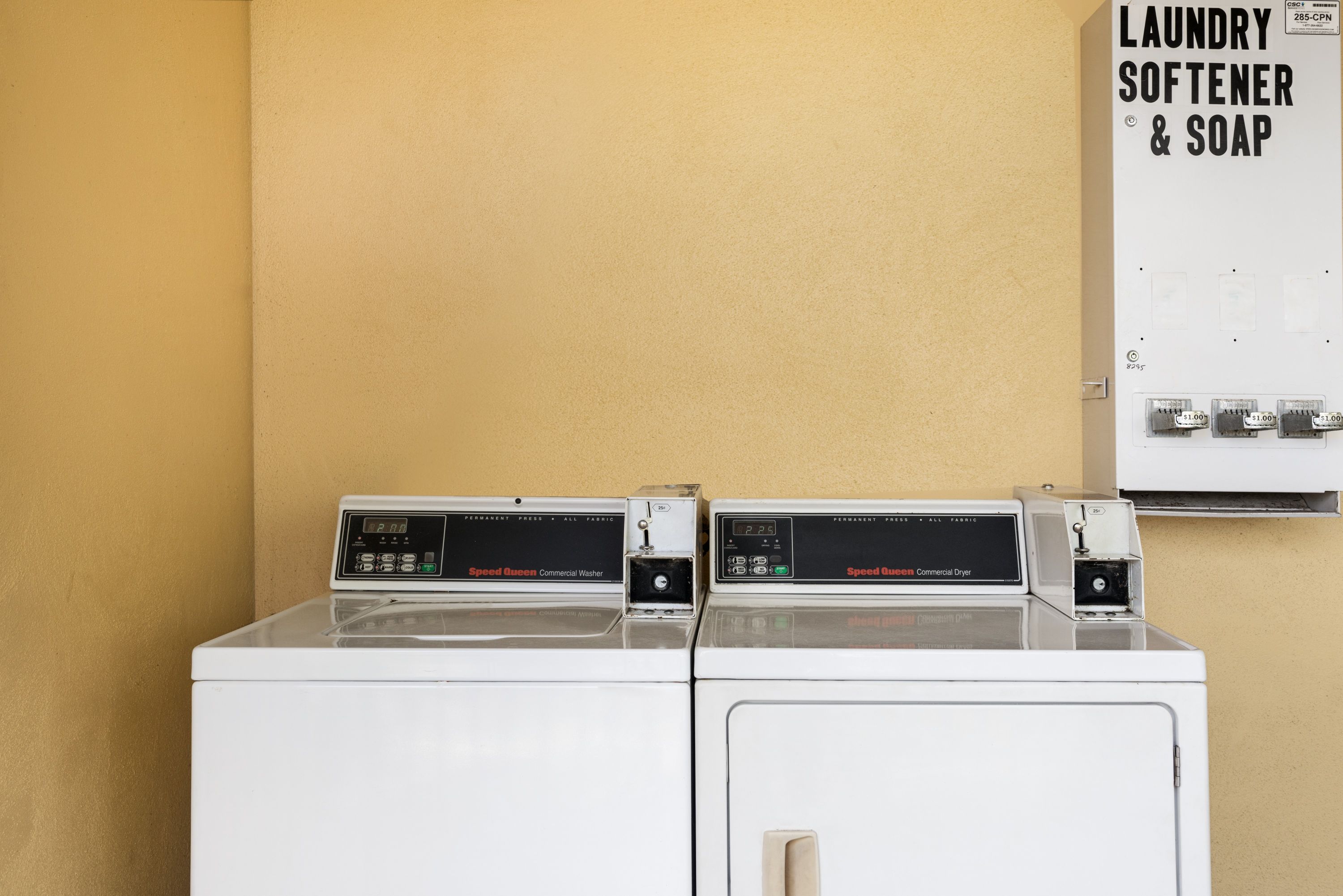 Laundry facilities at Super 8 by Wyndham Ormond Beach in Ormond Beach, Florida