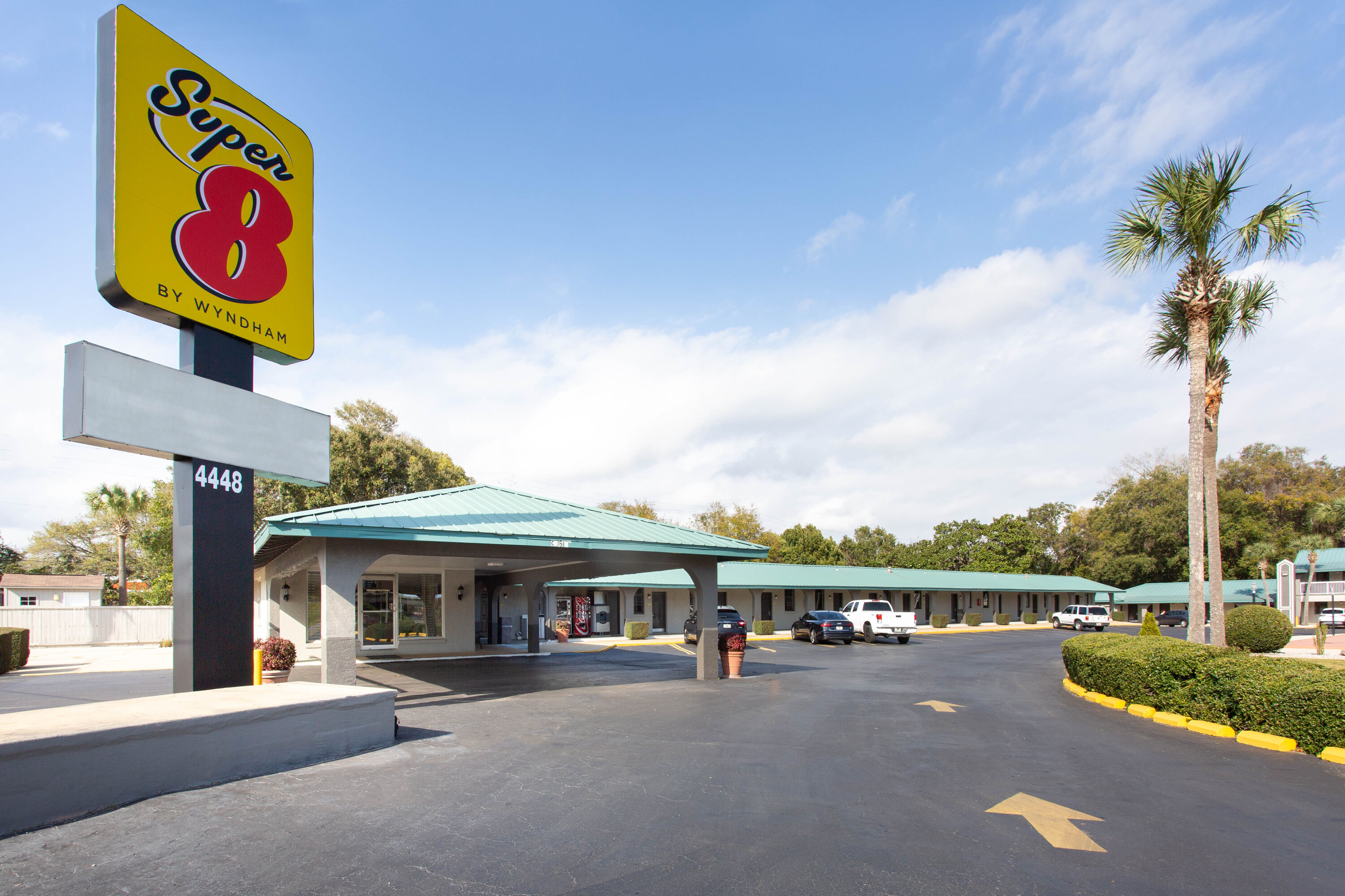 Exterior Day Image of Super 8 by Wyndham Pensacola NAS Area hotel in Pensacola, Florida
