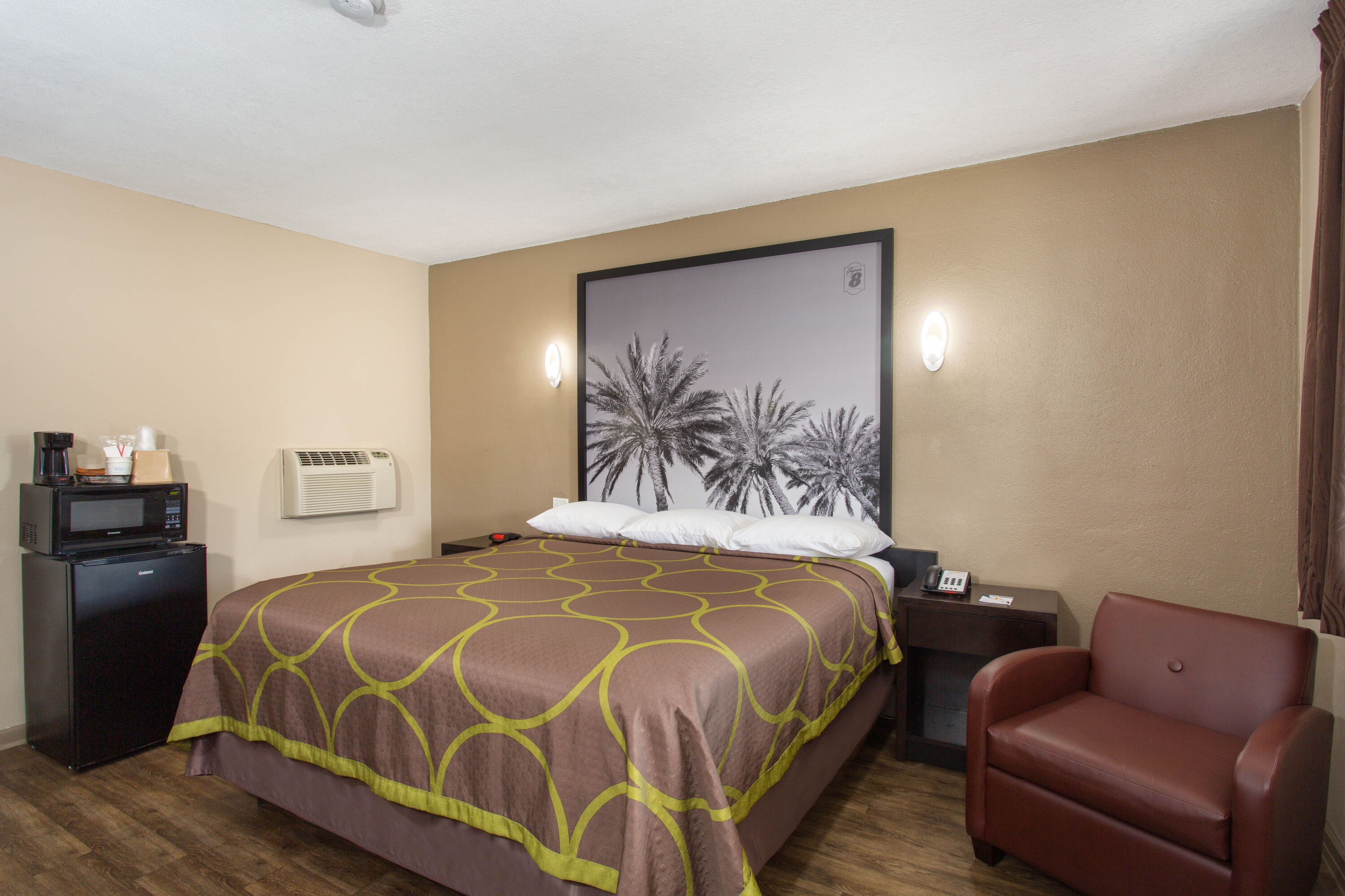 Guest room at the Super 8 by Wyndham Pensacola NAS Area in Pensacola, Florida