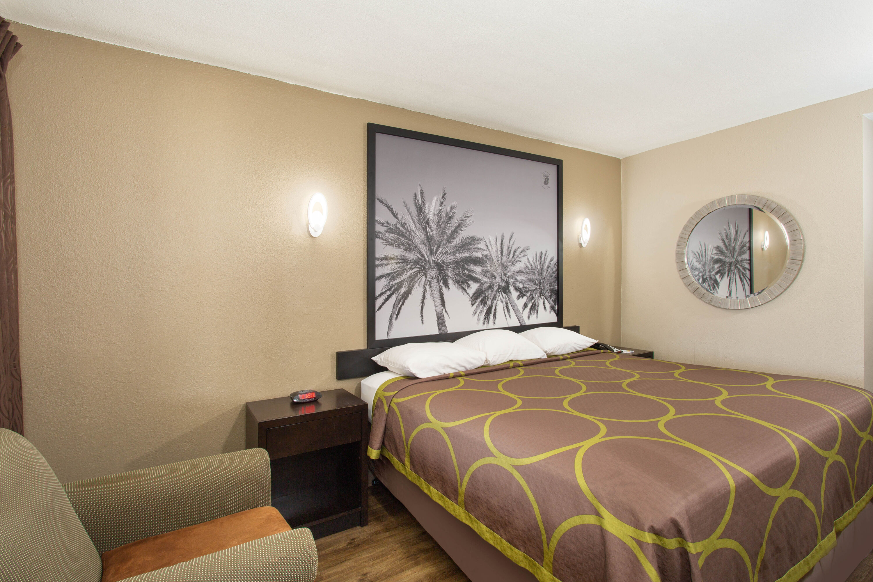 Guest room at the Super 8 by Wyndham Pensacola NAS Area in Pensacola, Florida