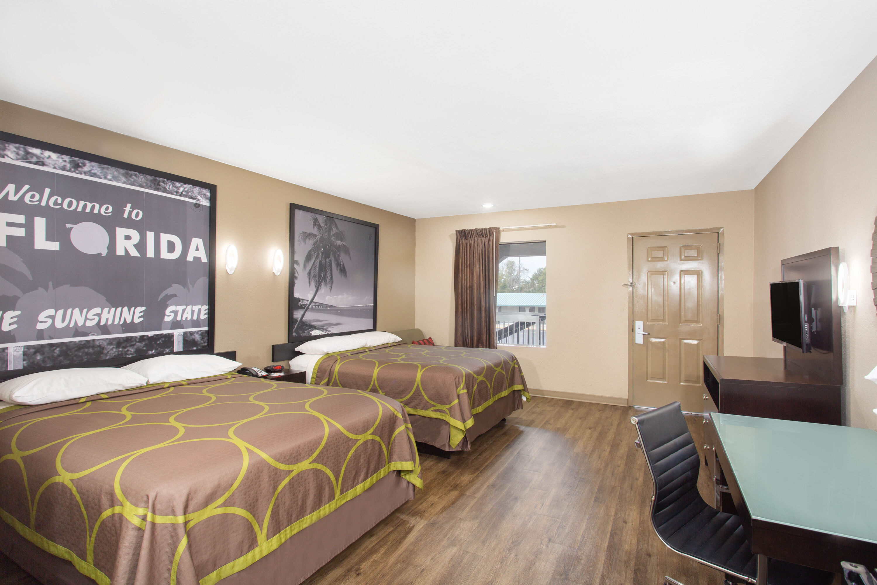 Guest room at the Super 8 by Wyndham Pensacola NAS Area in Pensacola, Florida