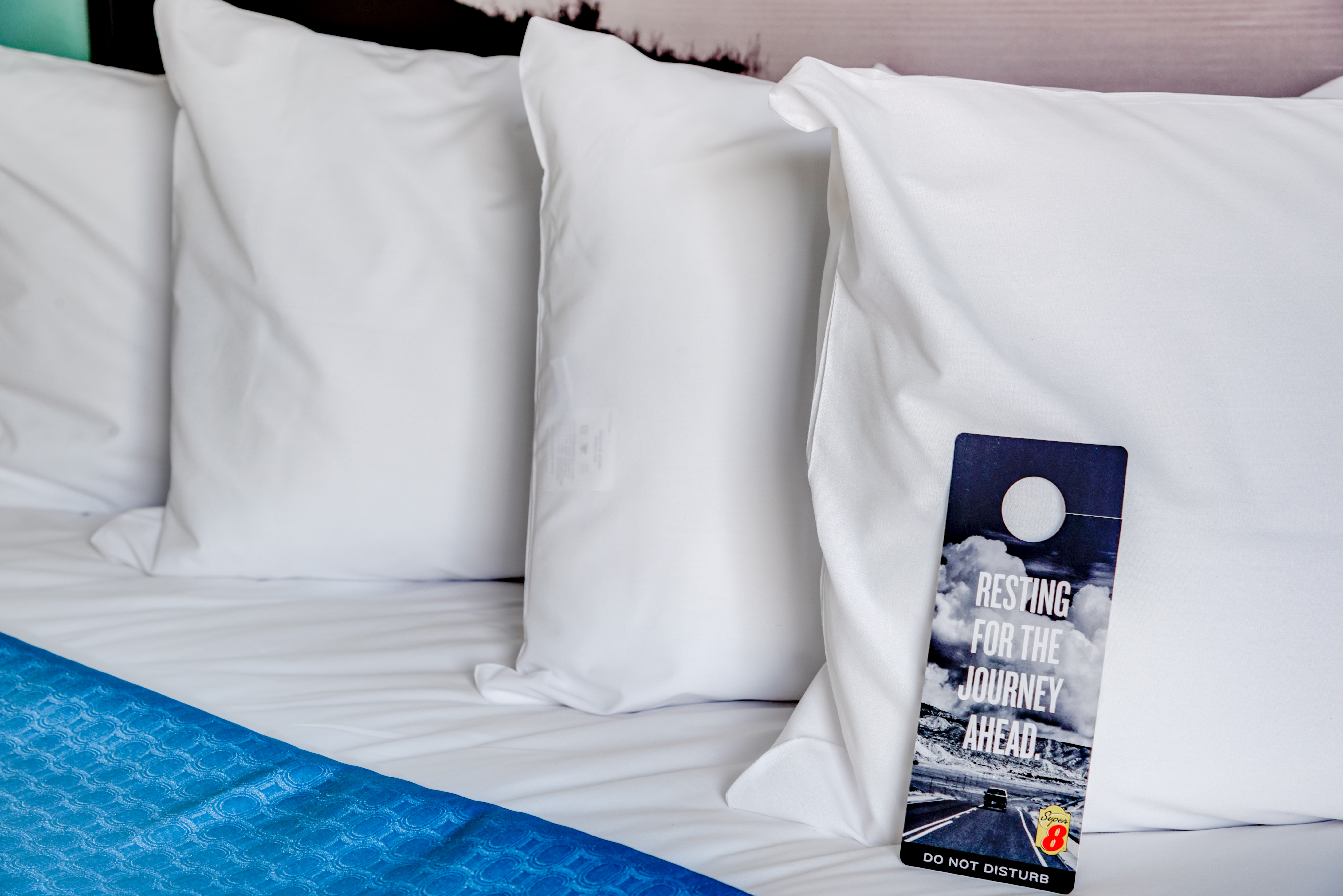 King bed guest room at the Super 8 by Wyndham St. Petersburg in St Petersburg, Florida