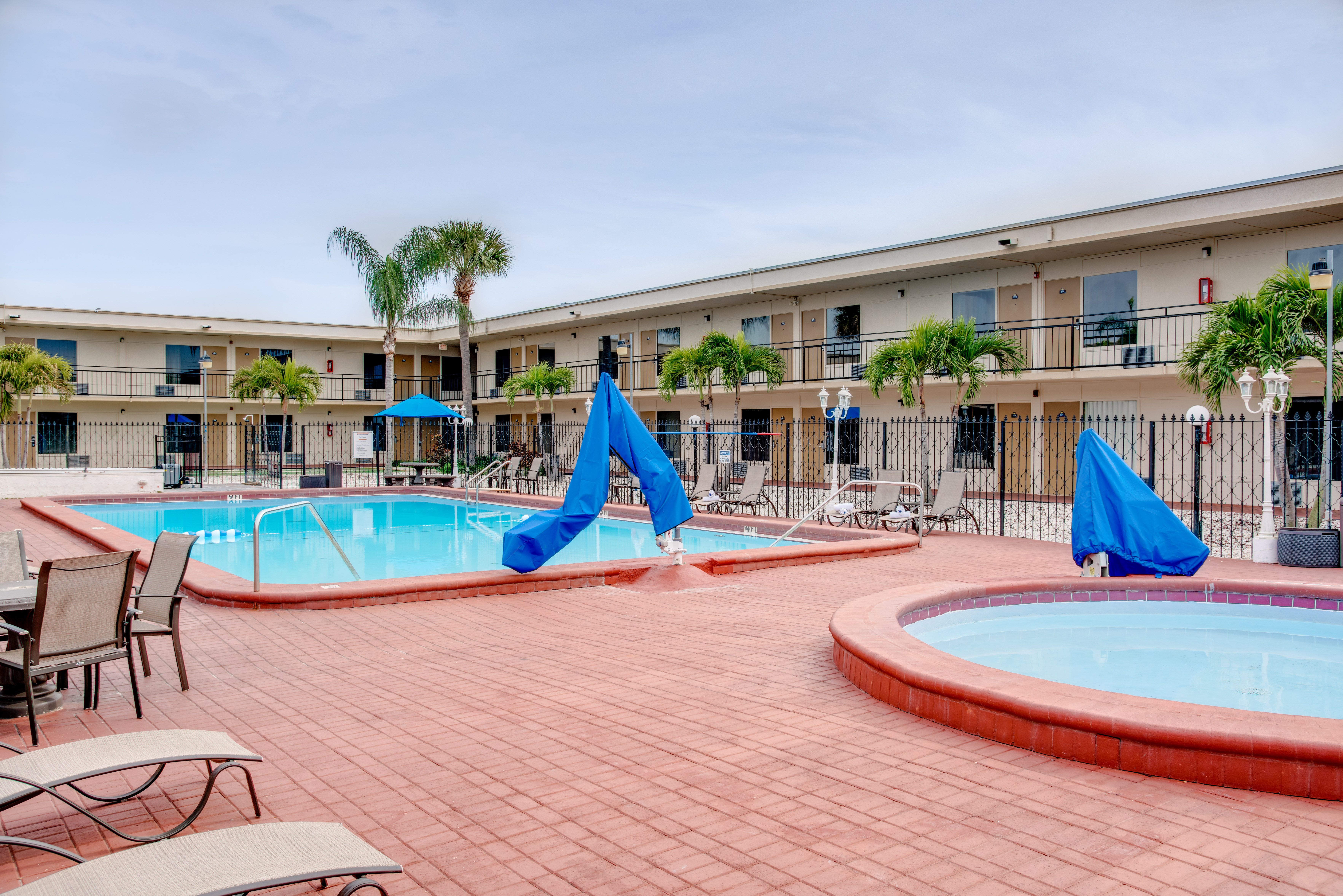 Pool at the Super 8 by Wyndham St. Petersburg in St Petersburg, Florida