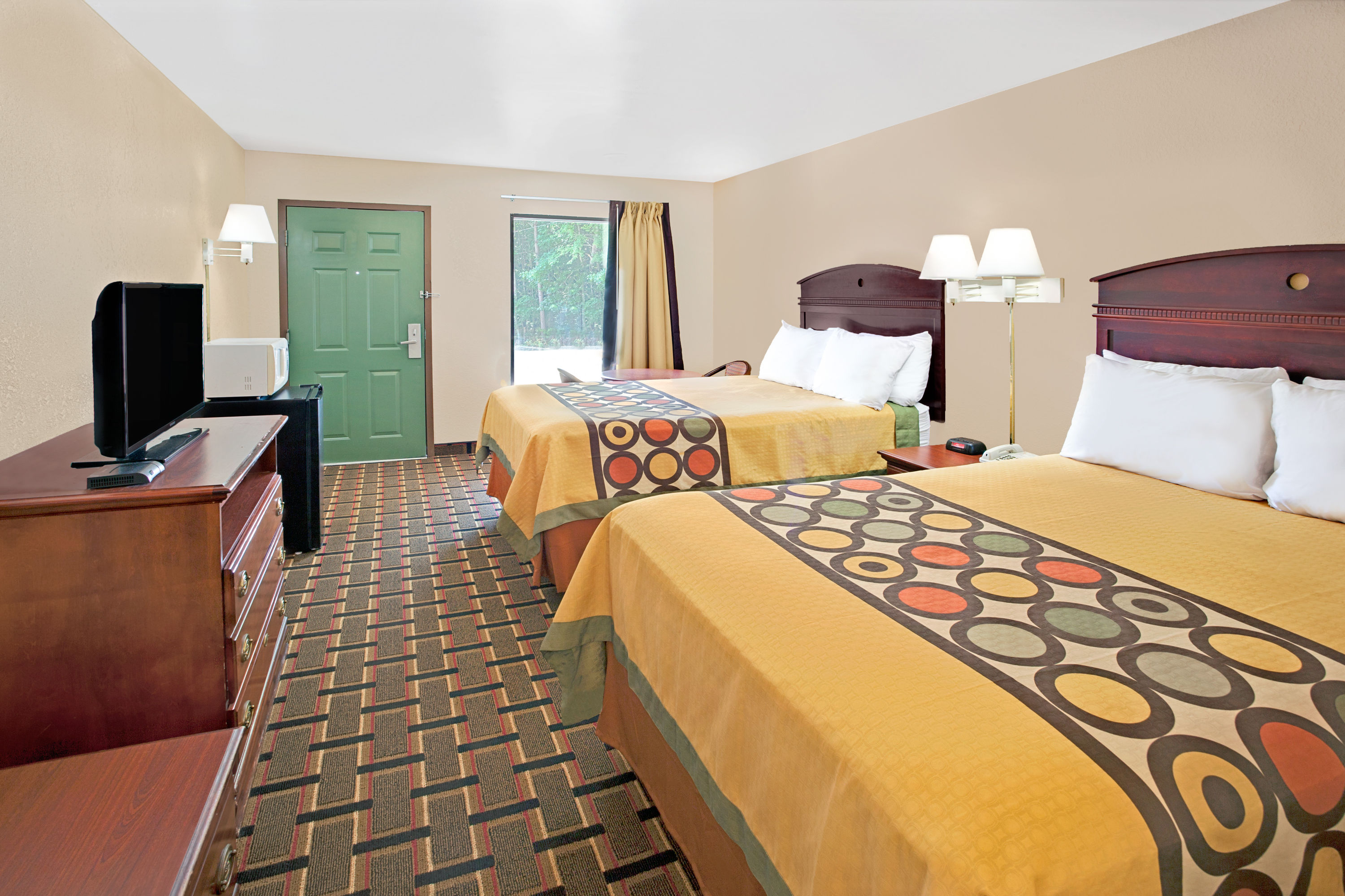 Guest room at the Super 8 by Wyndham Acworth/Atlanta Area in Acworth, Georgia
