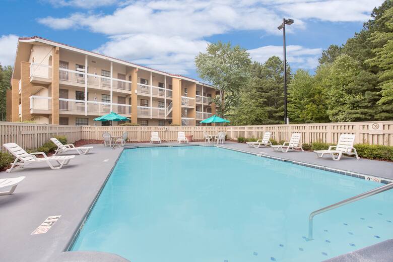 Pool at the Super 8 Austell/Six Flags in Austell, Georgia