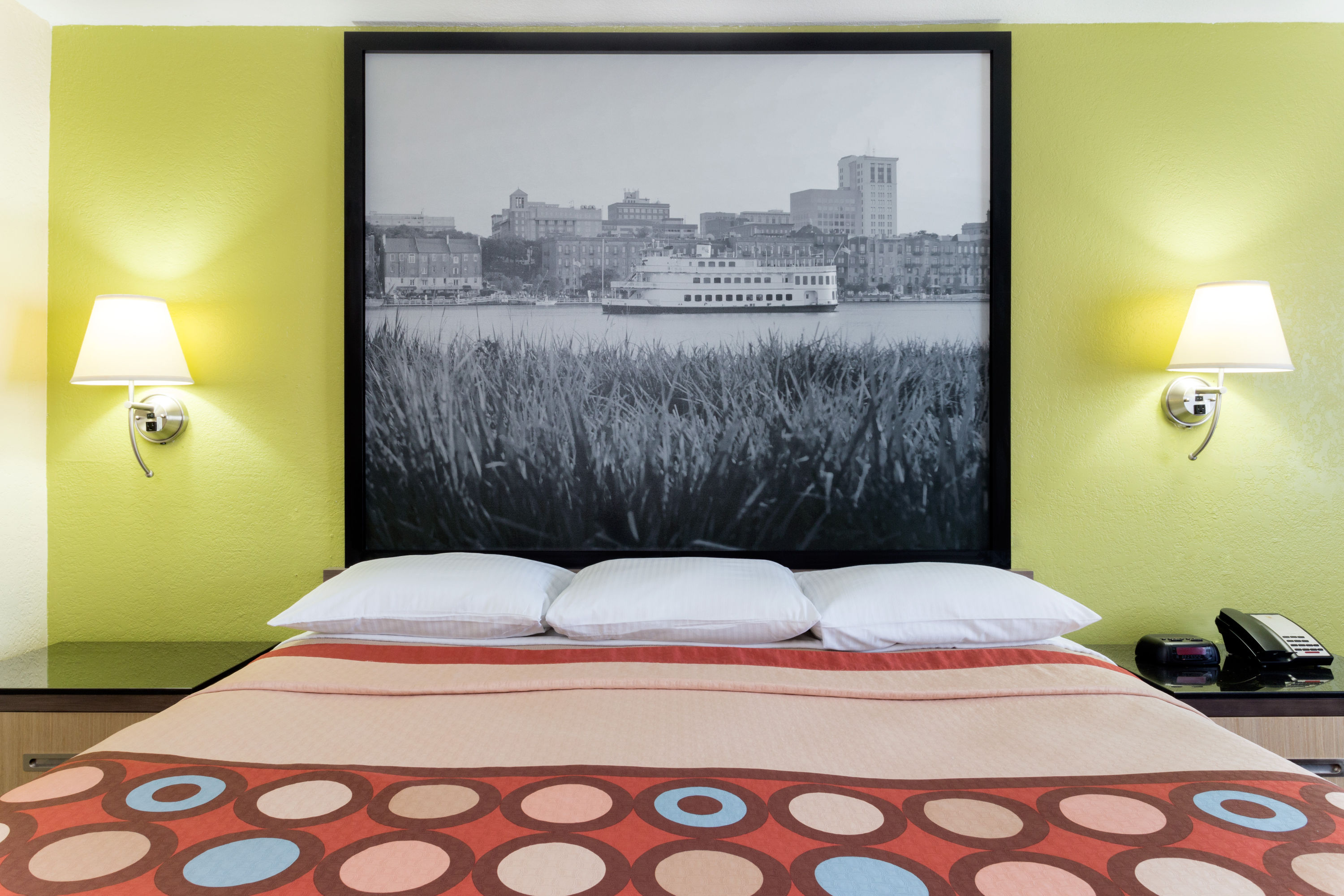 Guest room at the Super 8 by Wyndham Brunswick/St Simons Island Area in Brunswick, Georgia