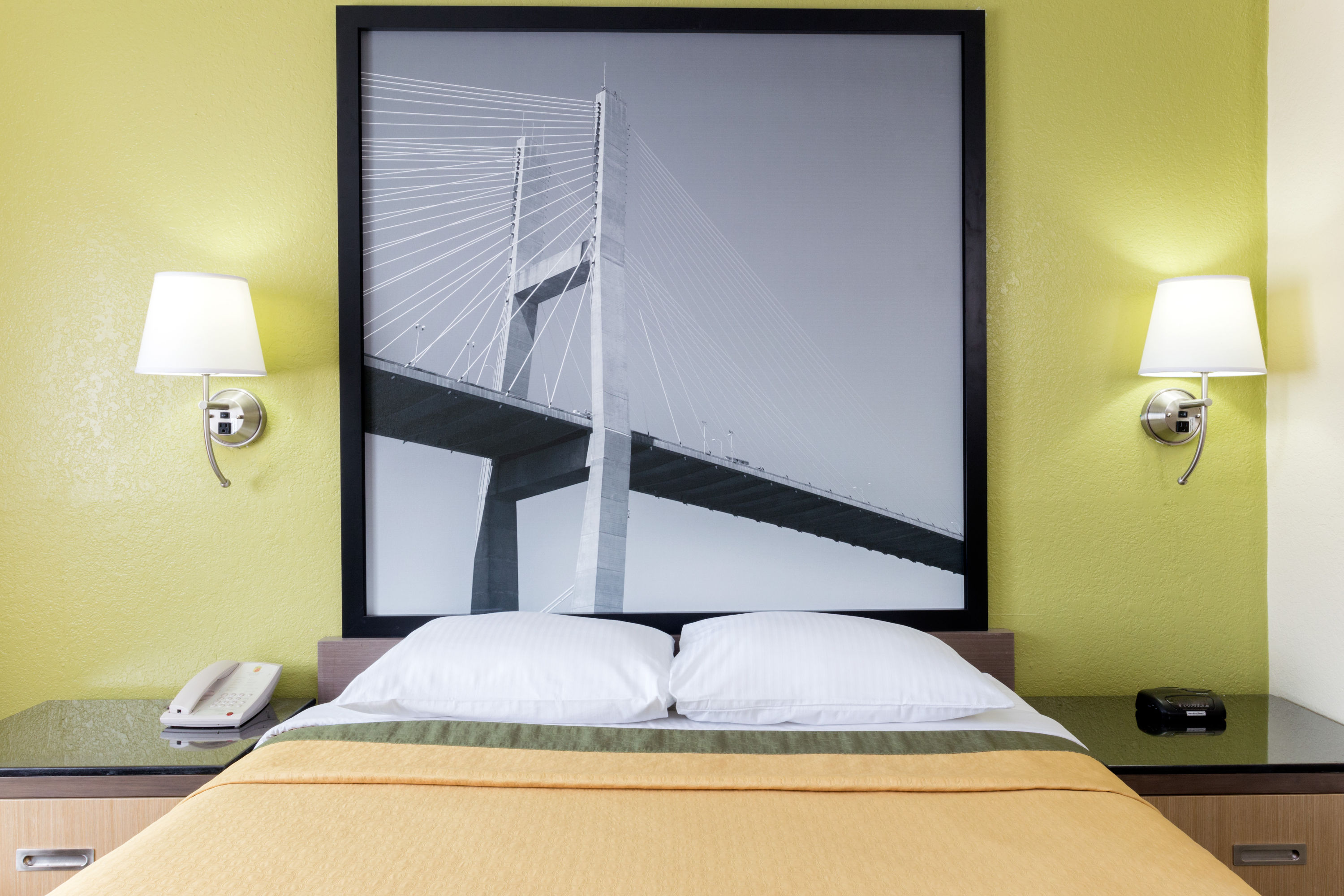 Guest room at the Super 8 by Wyndham Brunswick/St Simons Island Area in Brunswick, Georgia