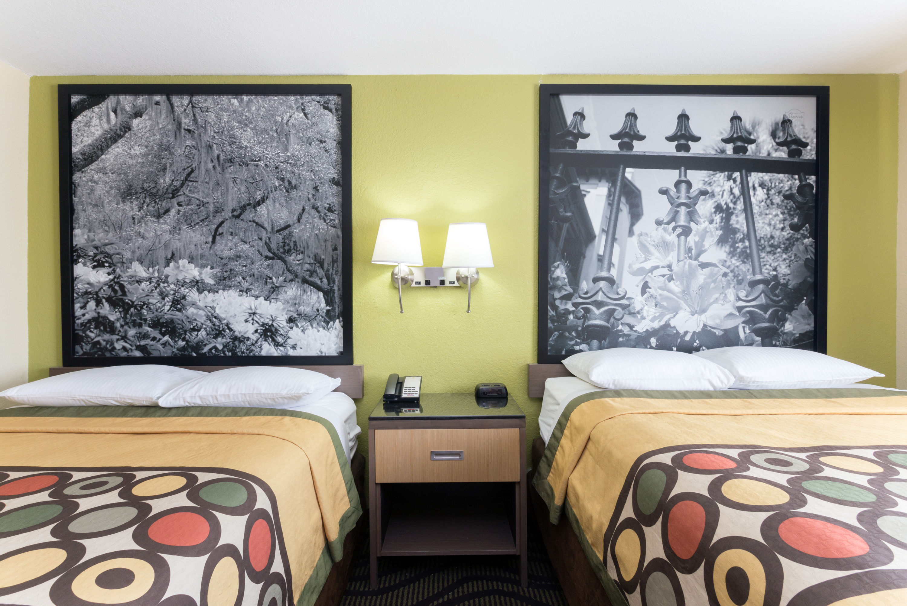 Guest room at the Super 8 by Wyndham Brunswick/St Simons Island Area in Brunswick, Georgia