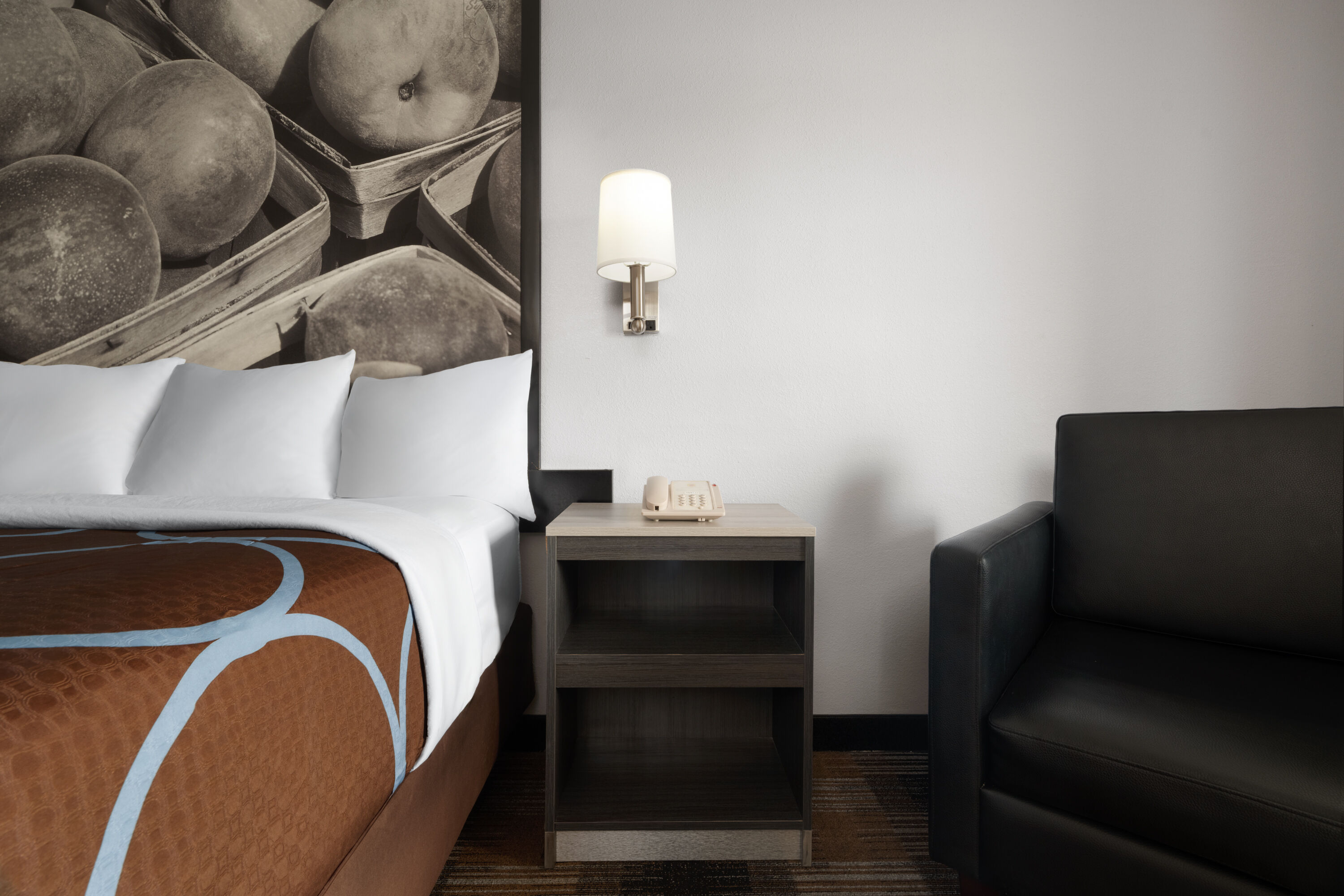 Guest room at the Super 8 by Wyndham Covington in Covington, Georgia