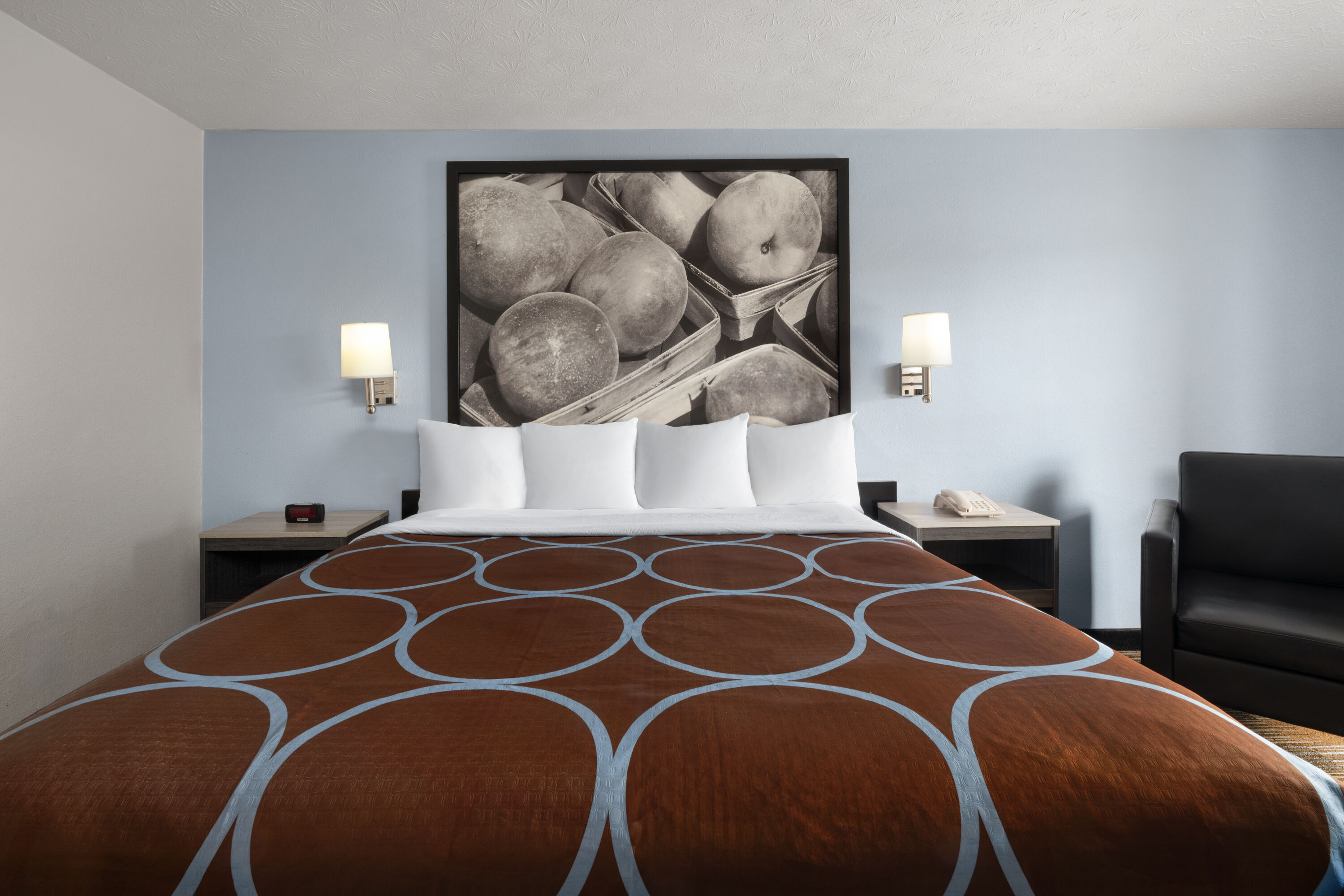 Guest room at the Super 8 by Wyndham Covington in Covington, Georgia