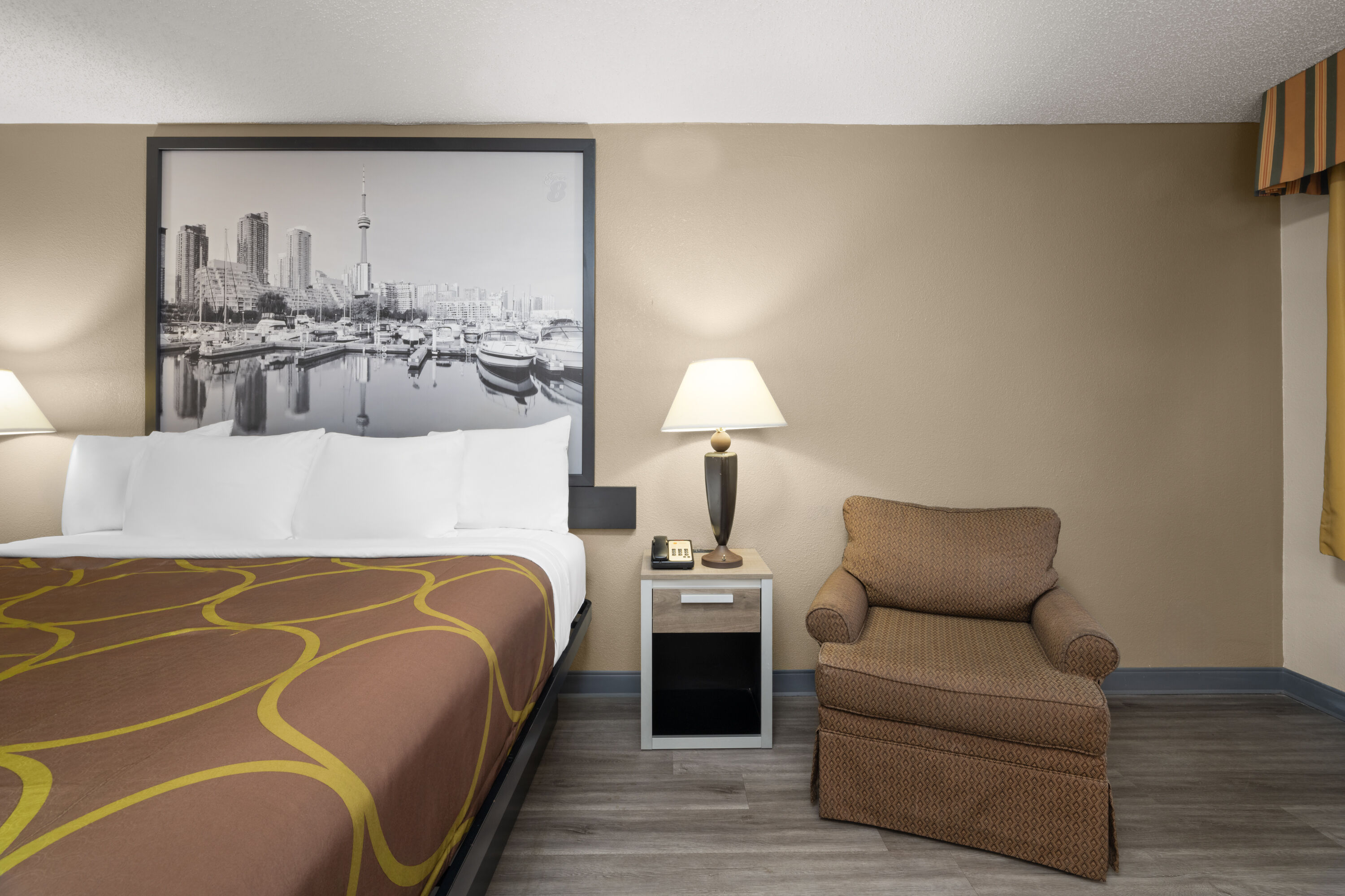 Guest room at the Super 8 by Wyndham Macon West in Macon, Georgia