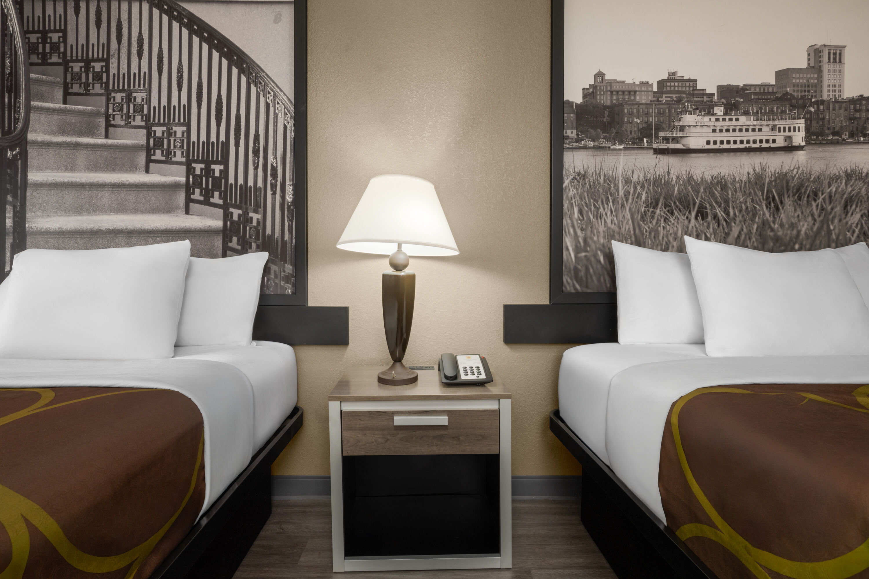 Guest room at the Super 8 by Wyndham Macon West in Macon, Georgia