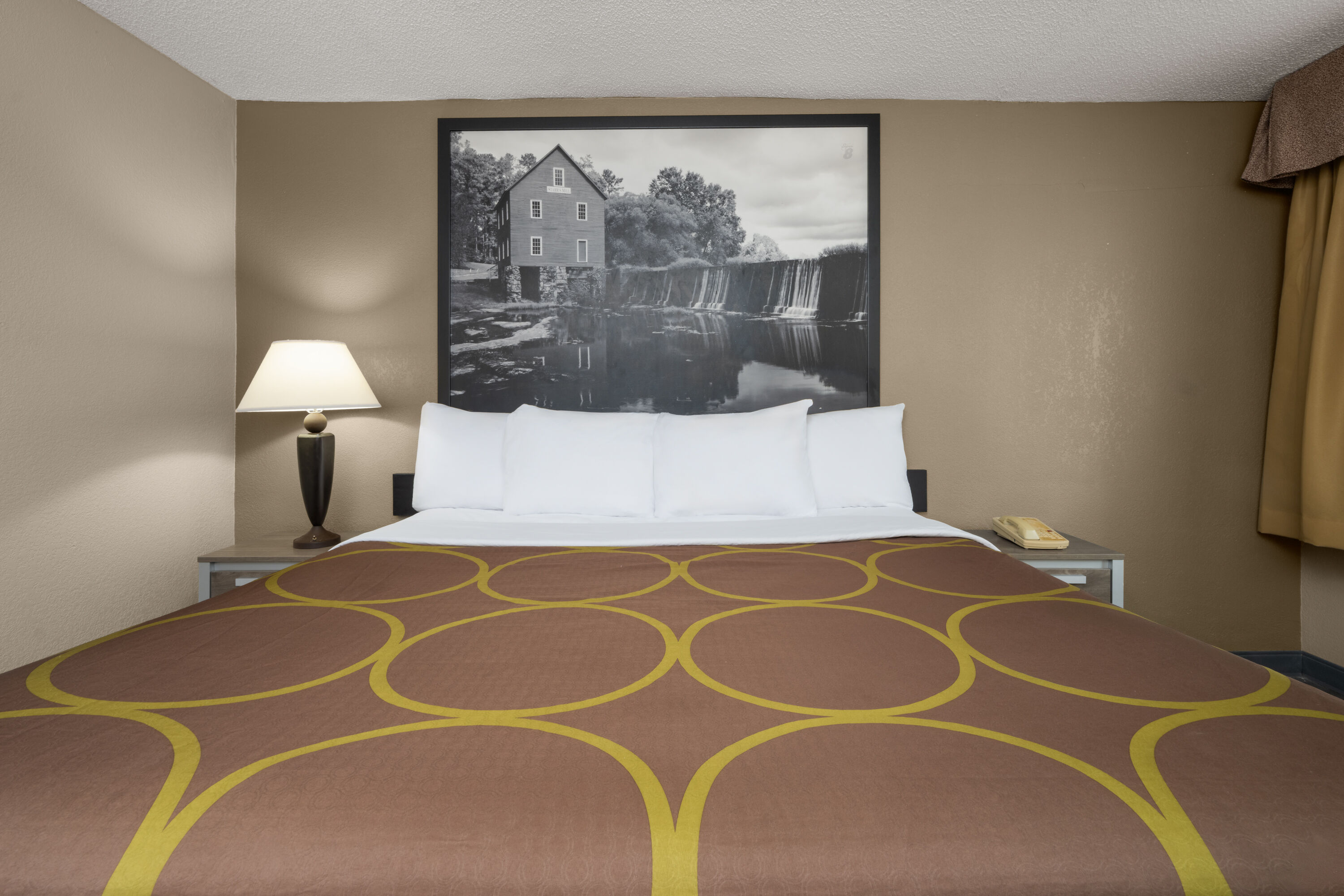 Guest room at the Super 8 by Wyndham Macon West in Macon, Georgia