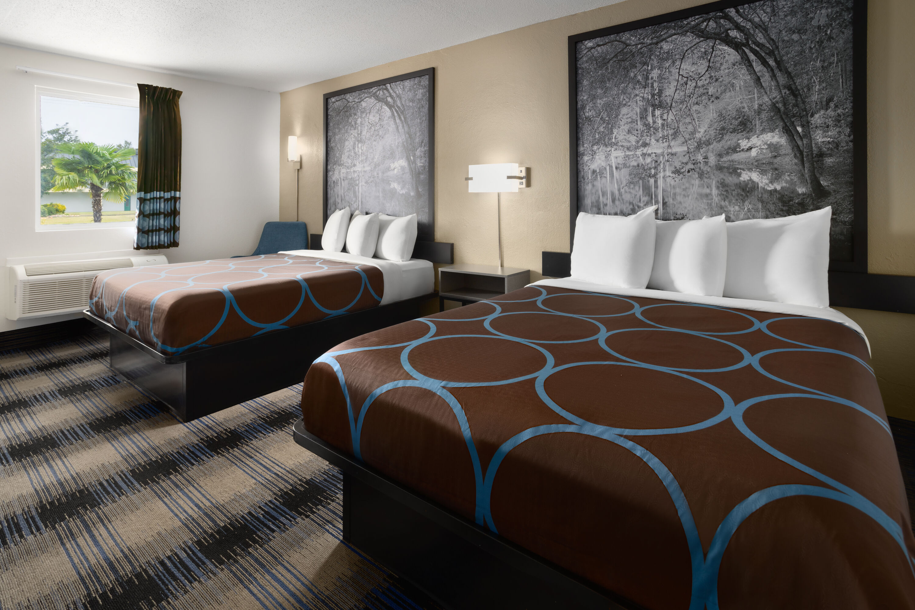 Guest room at the Super 8 by Wyndham Perry National Fairground Area I-75 in Perry, Georgia