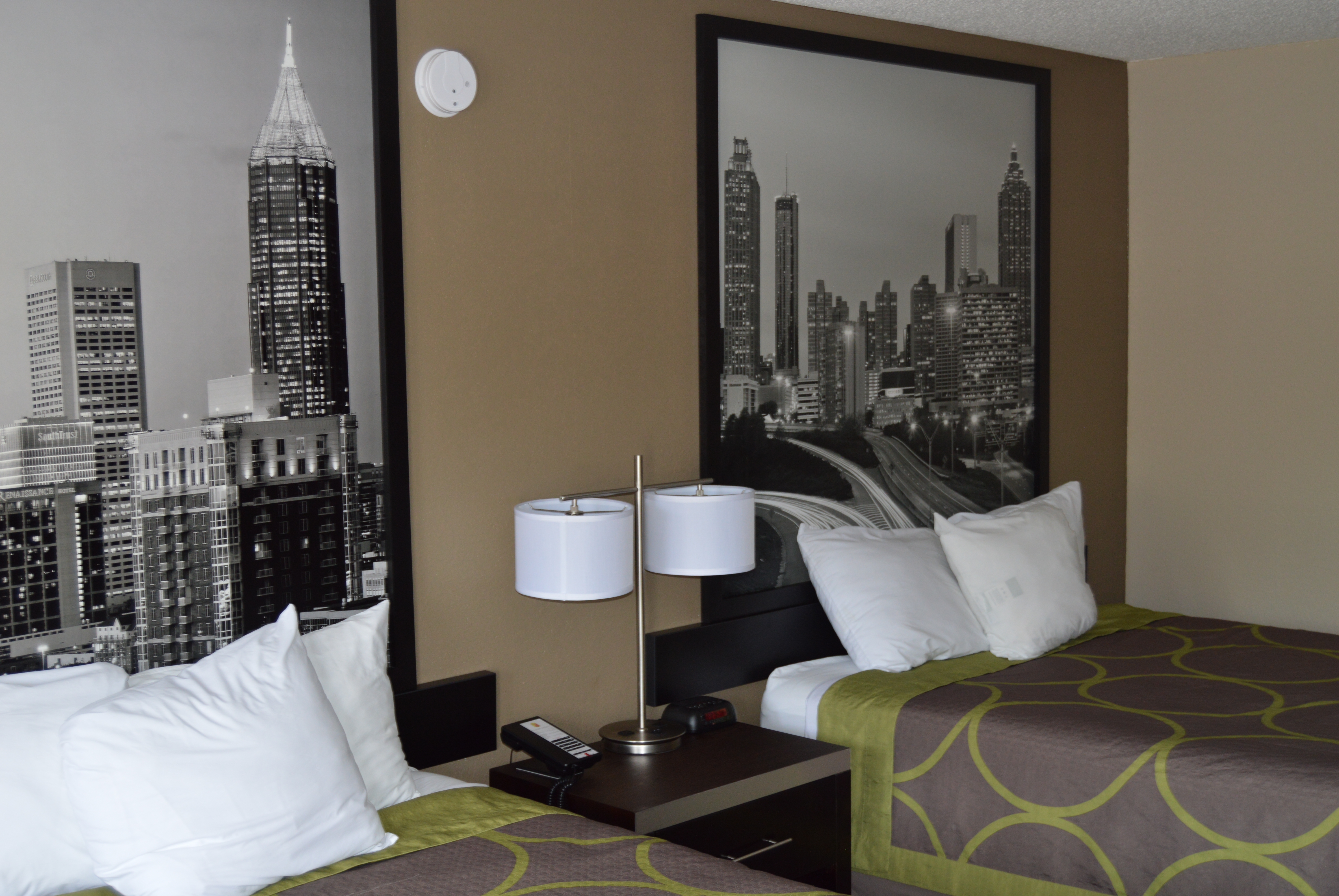 Guest room at the Super 8 by Wyndham Stockbridge in Stockbridge, Georgia