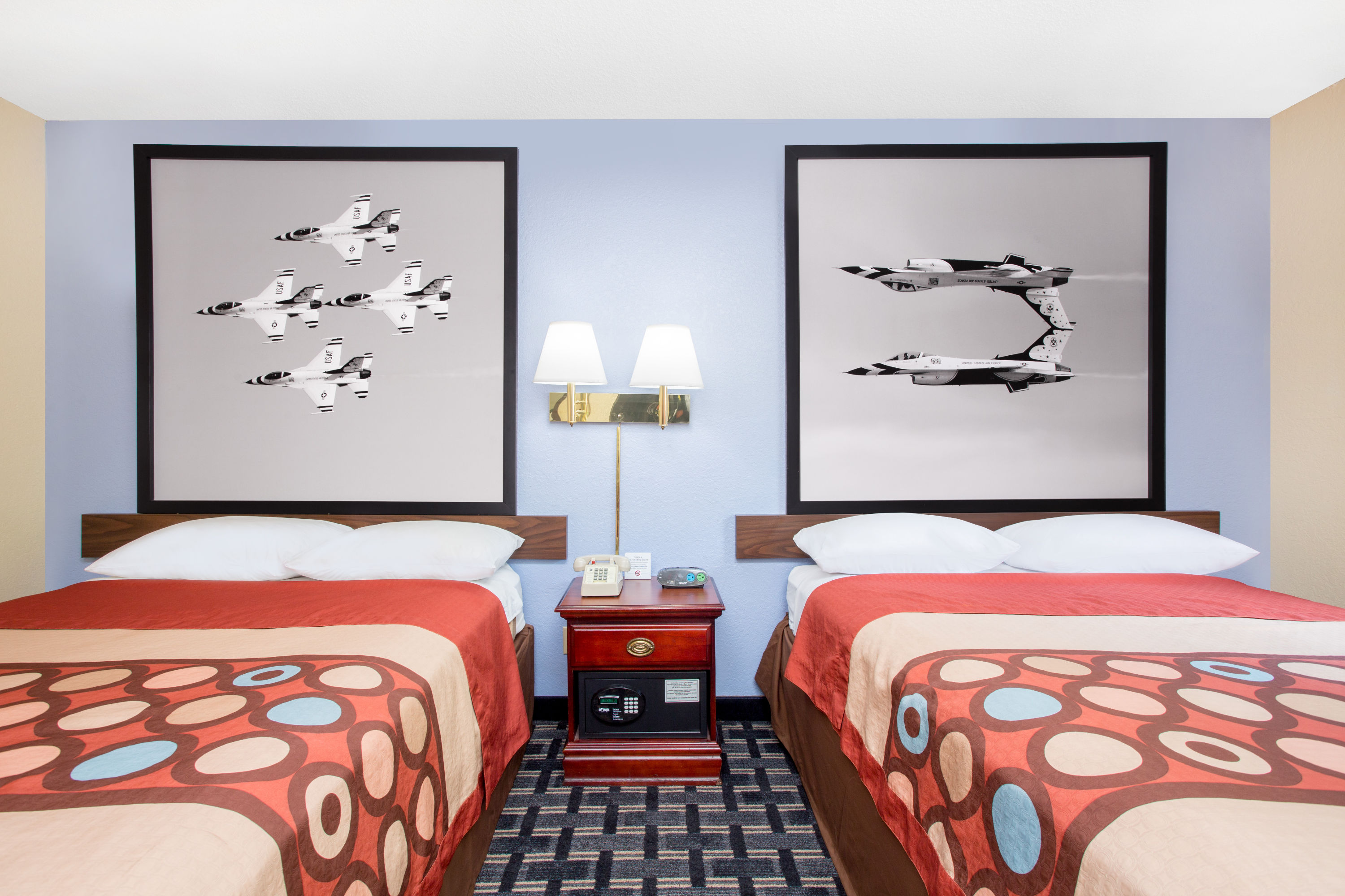 Guest room at the Super 8 by Wyndham Warner Robins in Warner Robins, Georgia