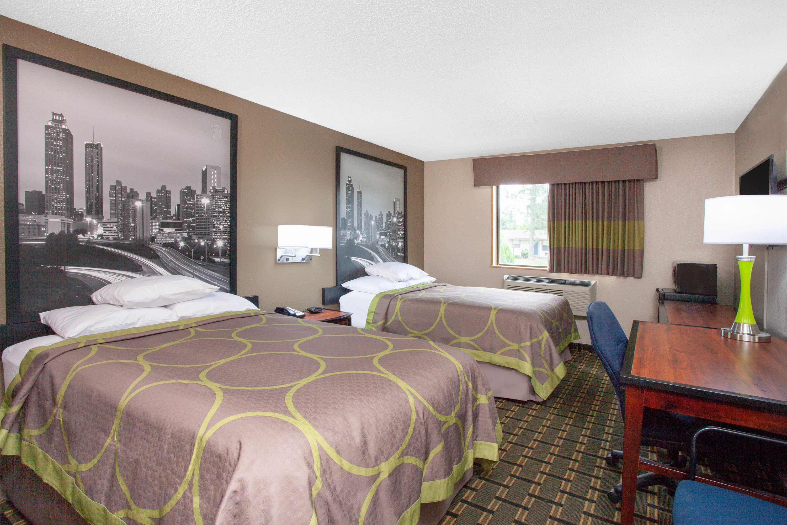 Guest room at the Super 8 by Wyndham Waycross GA in Waycross, Georgia