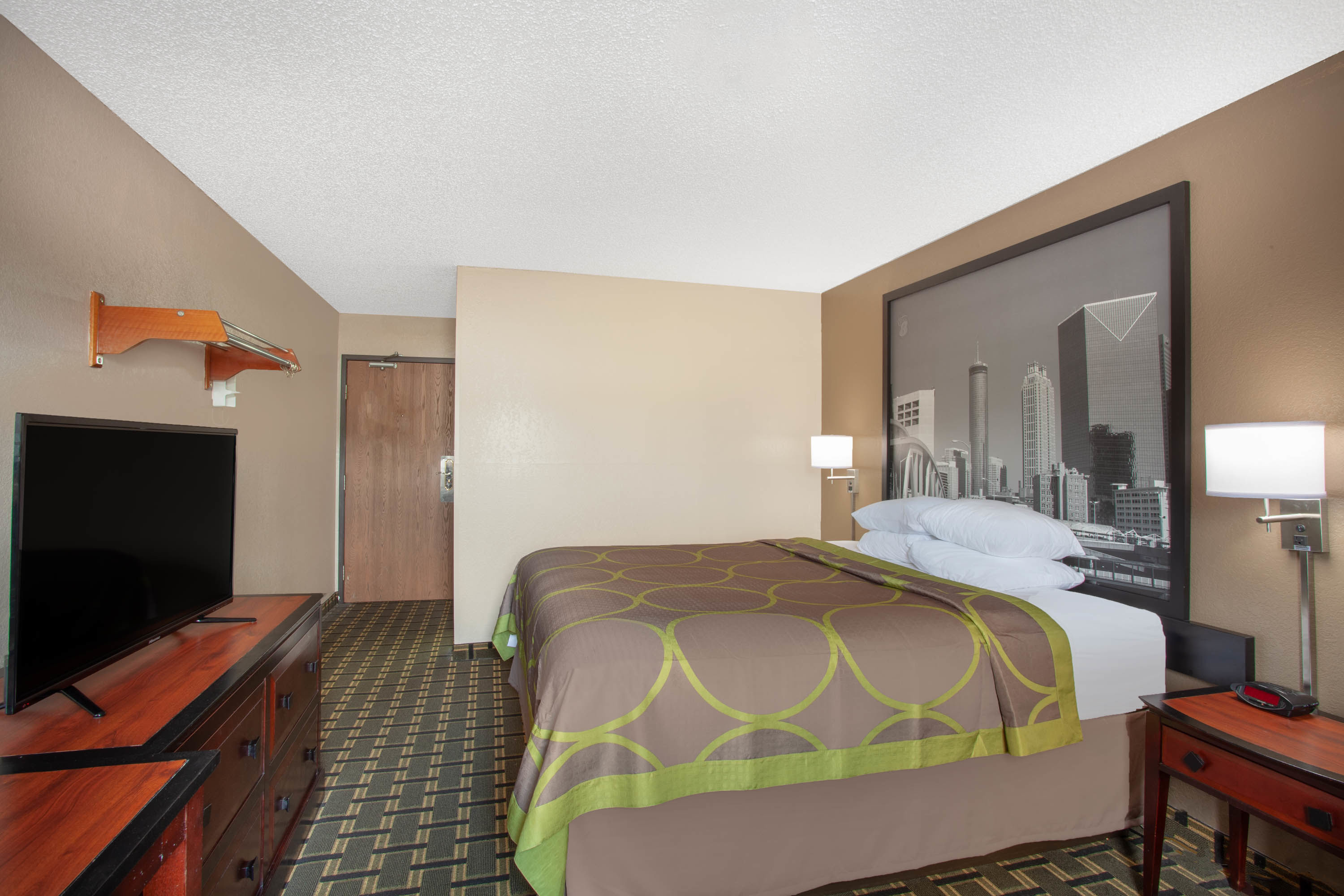 Guest room at the Super 8 by Wyndham Waycross GA in Waycross, Georgia