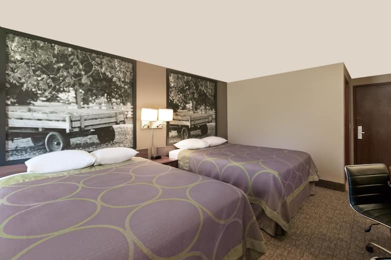 Guest room at the Super 8 Carroll in Carroll, Iowa