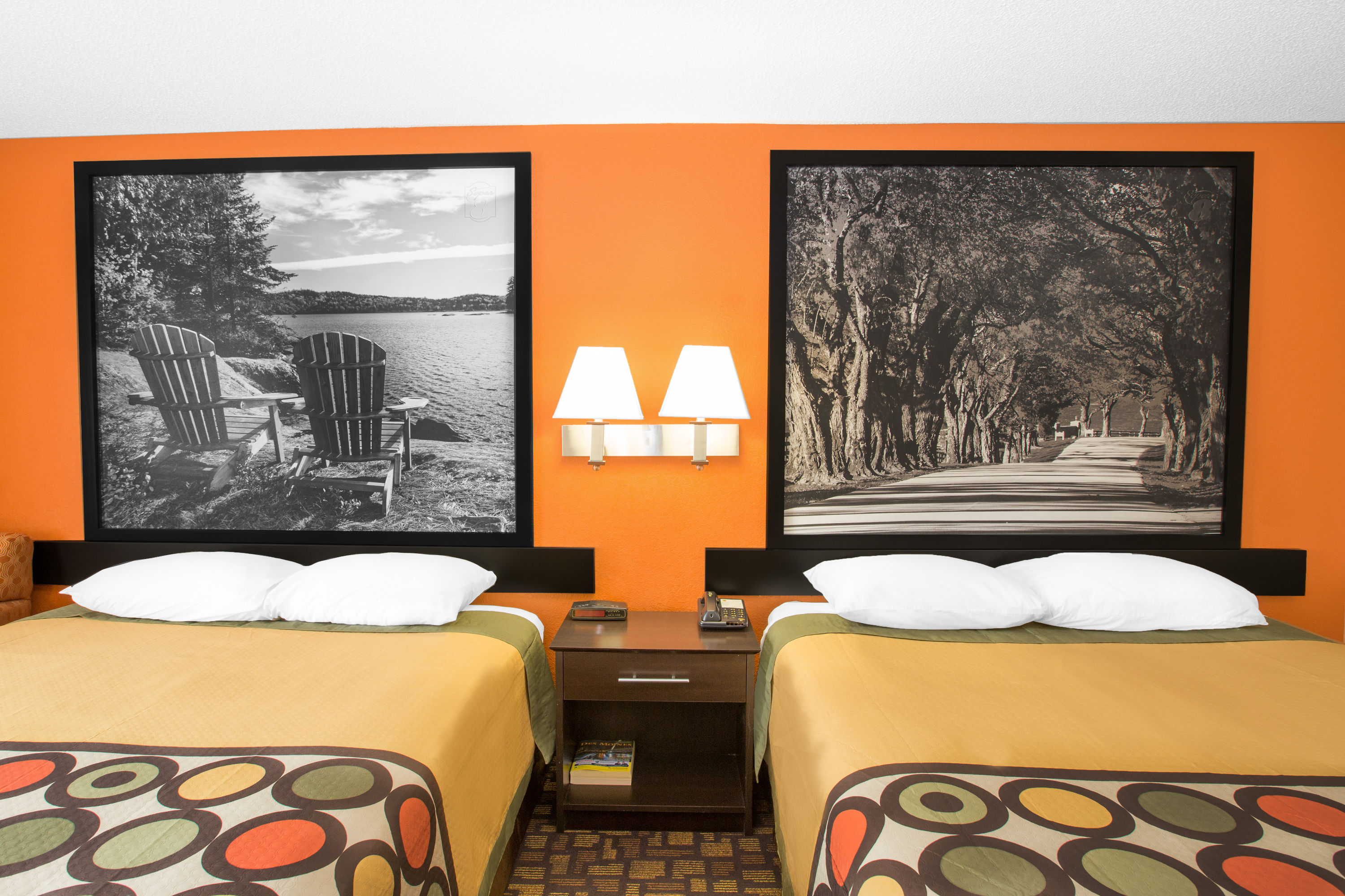 Guest room at the Super 8 by Wyndham Clive IA in Clive, Iowa