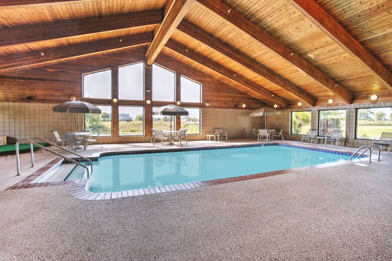 Pool at the Super 8 Davenport in Davenport, Iowa